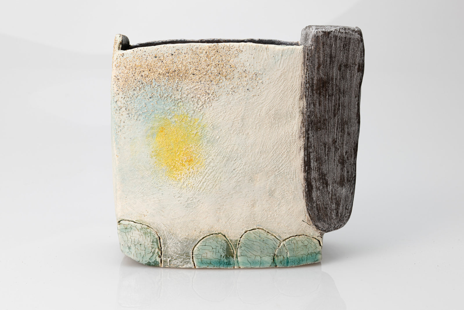 Morning Walk slab-built vessel by Craig Underhill, available at Padstow Gallery Cornwall