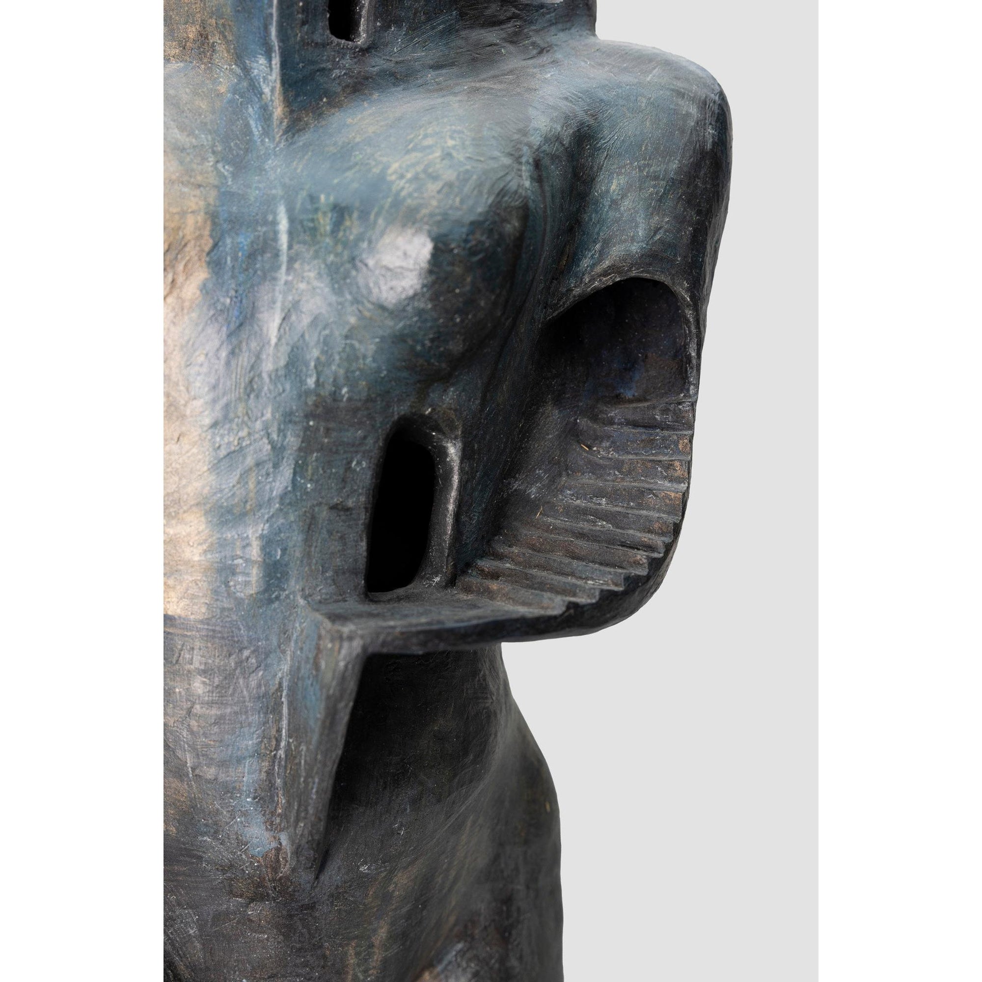 Dawn, ceramic woman/tower on plinth, by Sophie Howard, available from Padstow Gallery, Cornwall