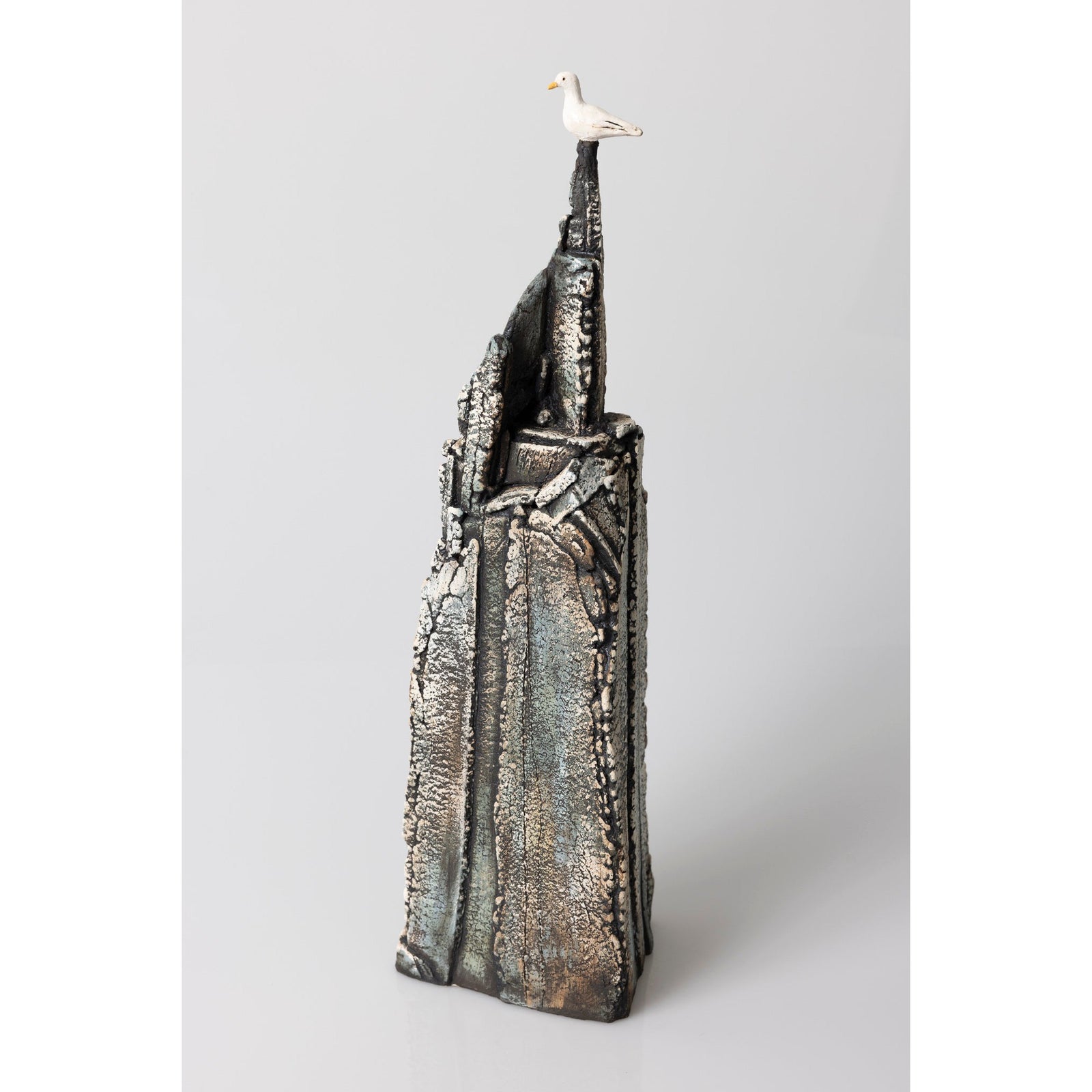 JS5 Gull Rock by Jane Silk ceramics available at Padstow Gallery, Cornwall