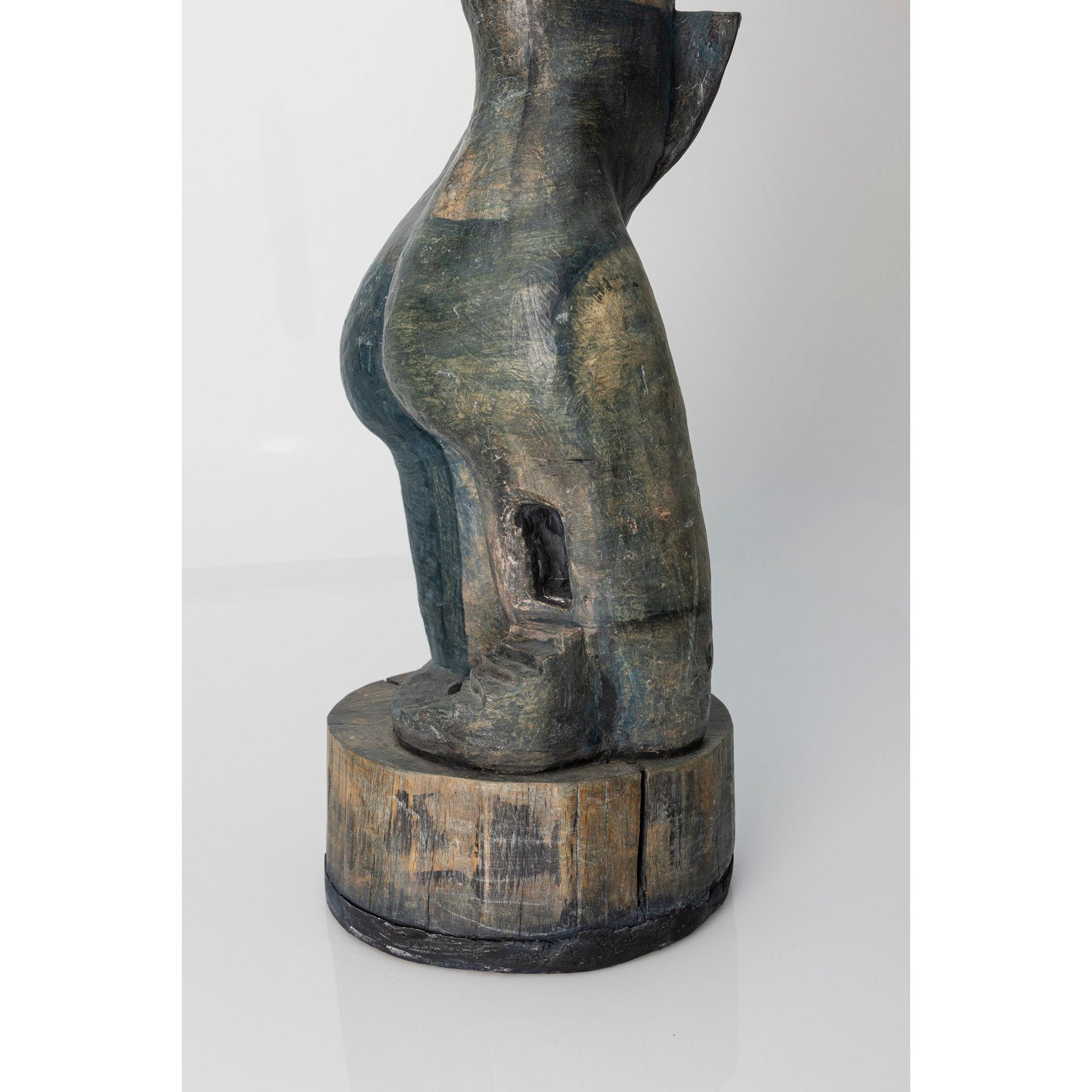 Dawn, ceramic woman/tower on plinth, by Sophie Howard, available from Padstow Gallery, Cornwall