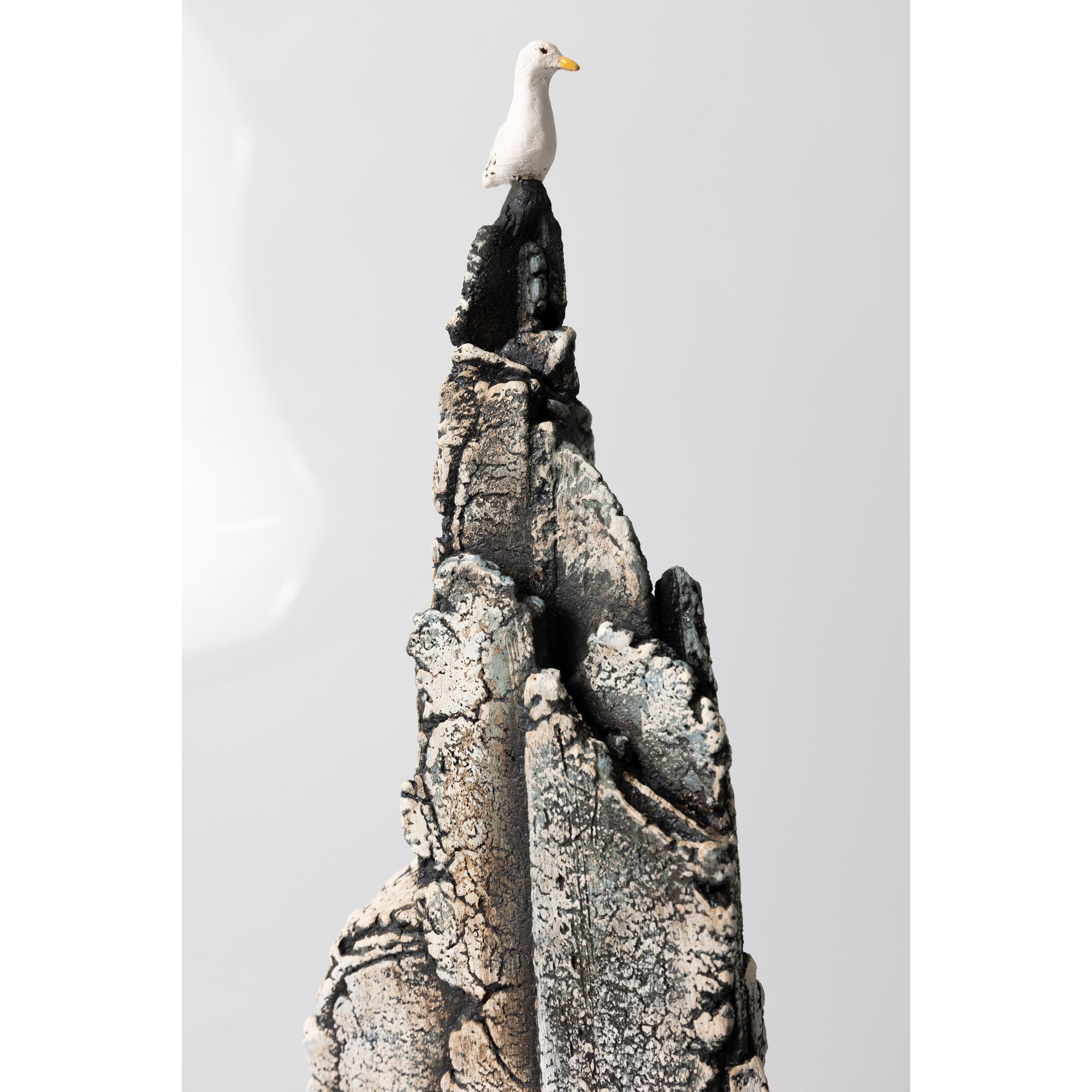 JS5 Gull Rock by Jane Silk ceramics available at Padstow Gallery, Cornwall