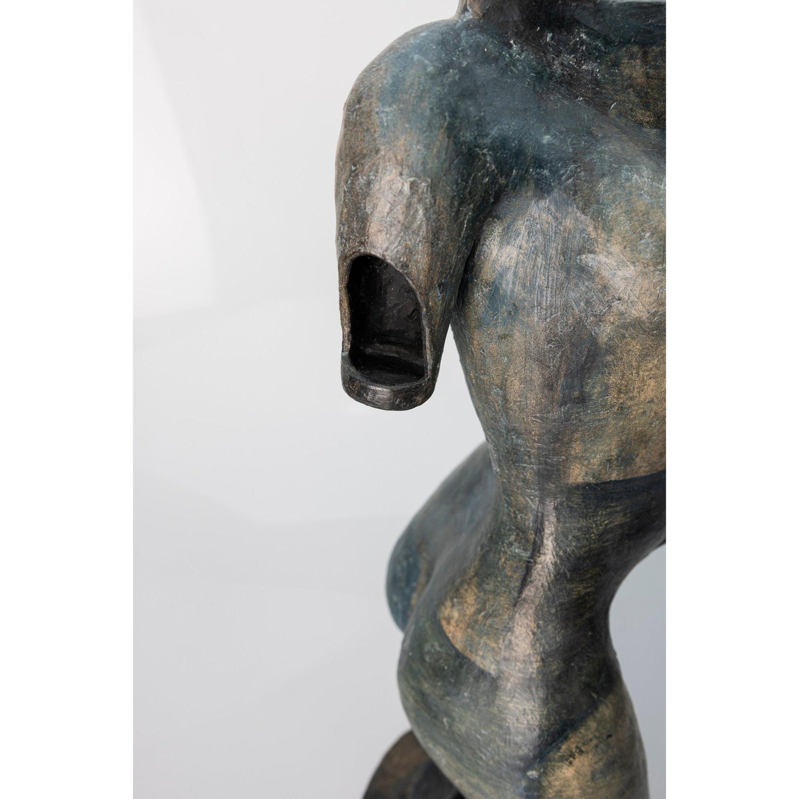 Dawn, ceramic woman/tower on plinth, by Sophie Howard, available from Padstow Gallery, Cornwall