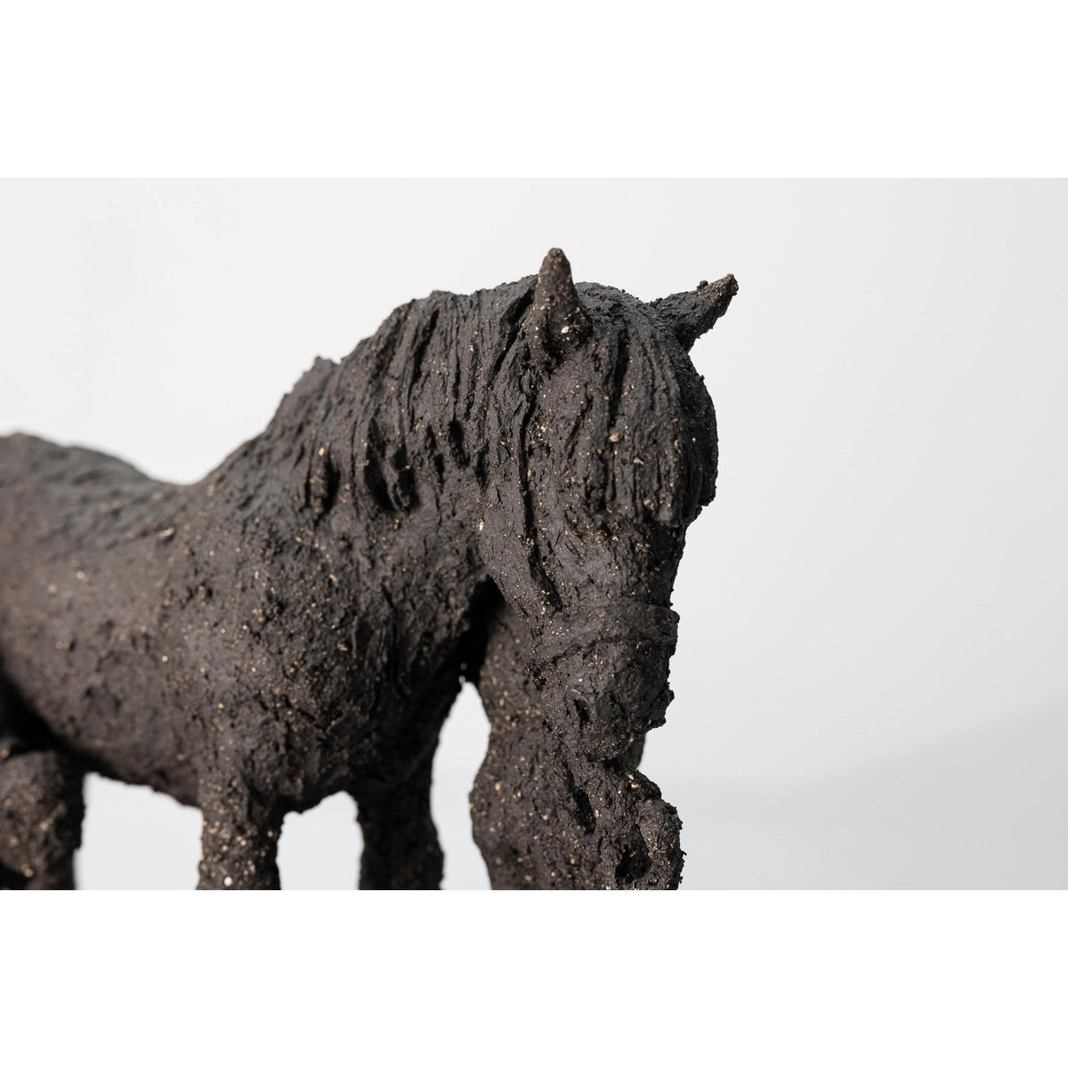 Farrier and Groom, ceramic figures, by Sophie Howard, available from Padstow Gallery, Cornwall