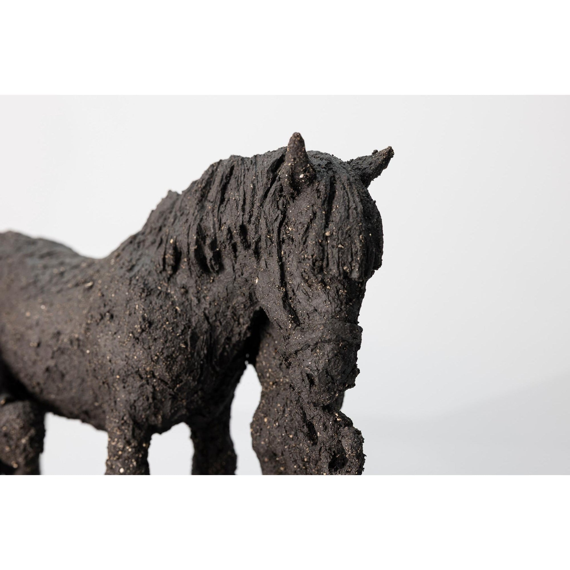 Farrier and Groom, ceramic figures, by Sophie Howard, available from Padstow Gallery, Cornwall