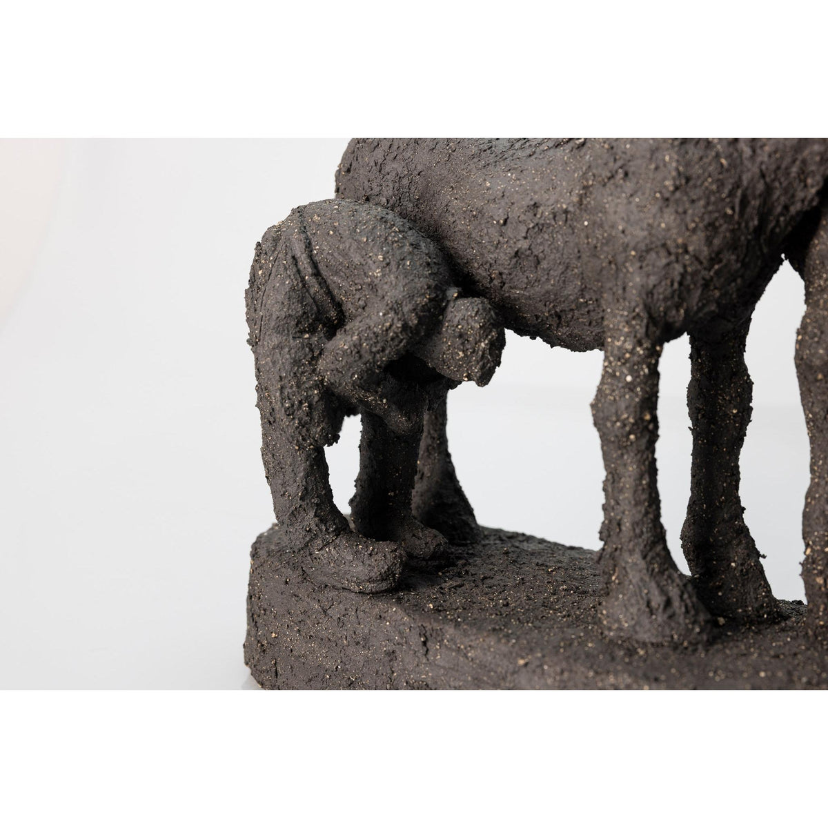 Farrier and Groom, ceramic figures, by Sophie Howard, available from Padstow Gallery, Cornwall