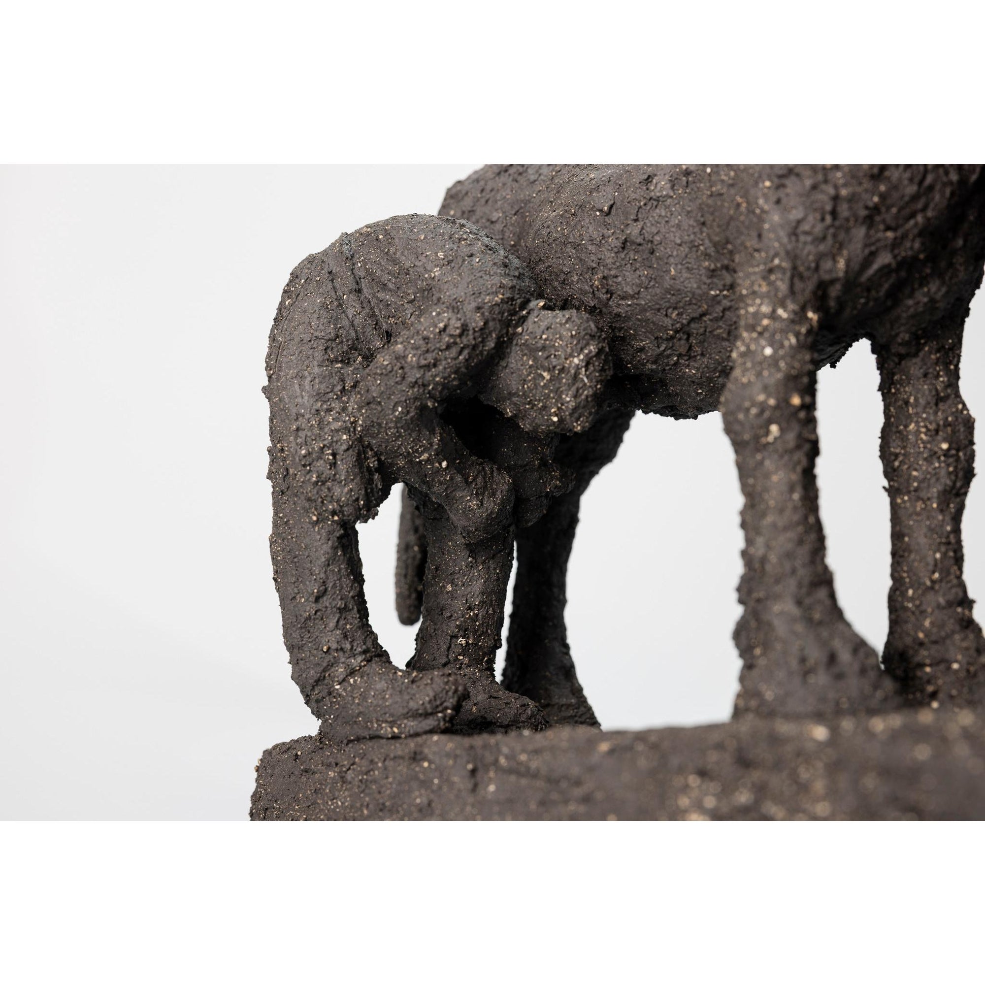 Farrier and Groom, ceramic figures, by Sophie Howard, available from Padstow Gallery, Cornwall