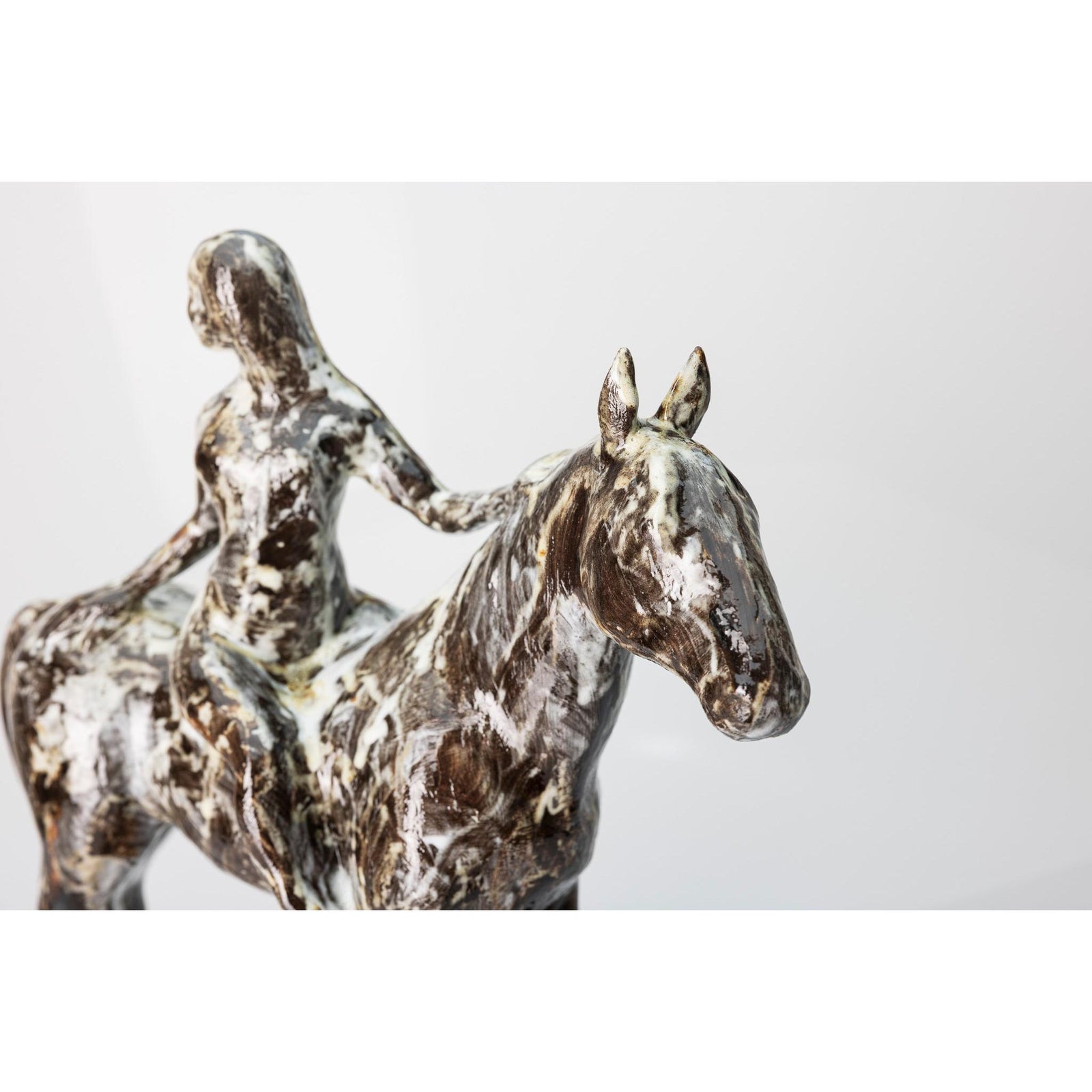 So Long, mottled ceramic figure, by Sophie Howard, available from Padstow Gallery, Cornwall