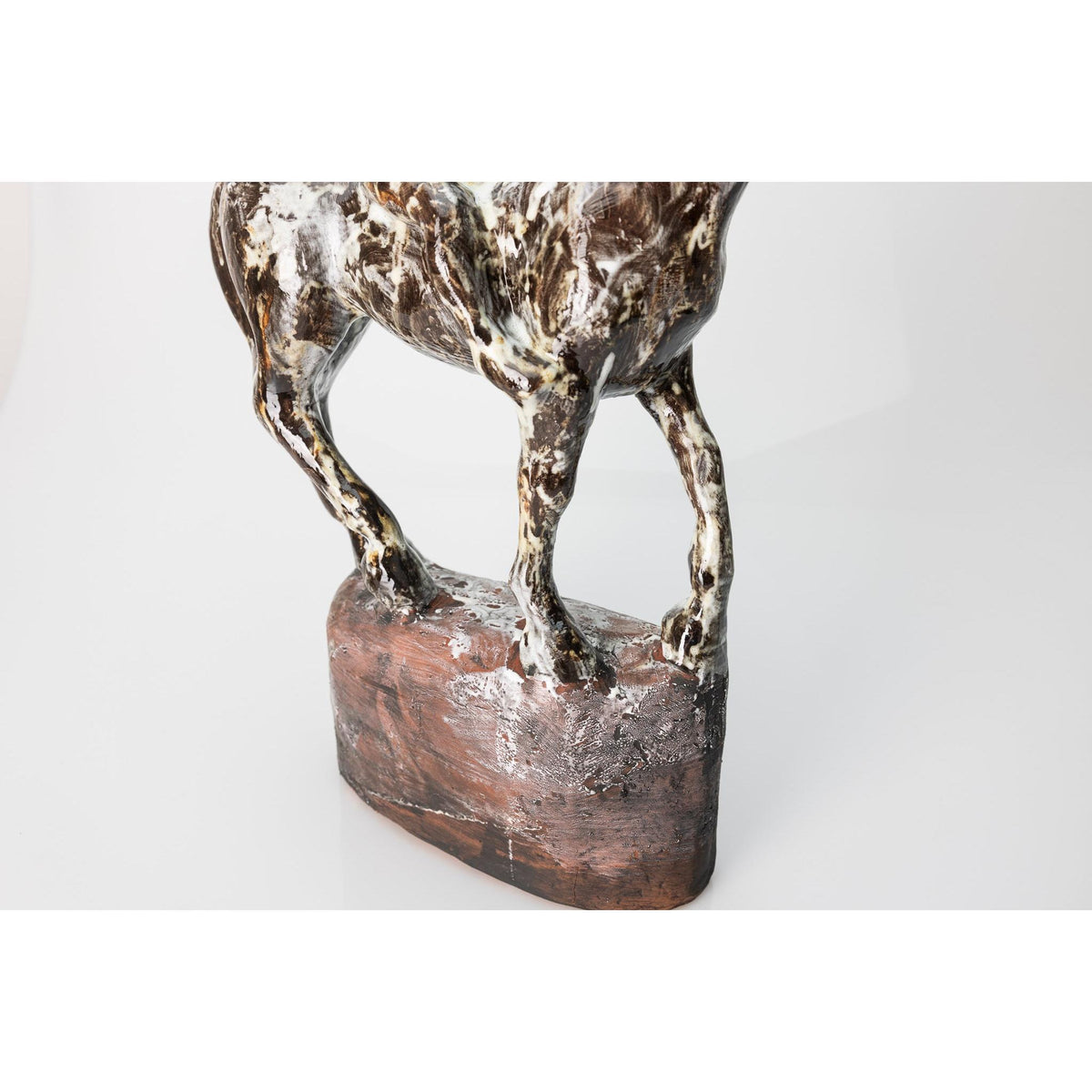 So Long, mottled ceramic figure, by Sophie Howard, available from Padstow Gallery, Cornwall