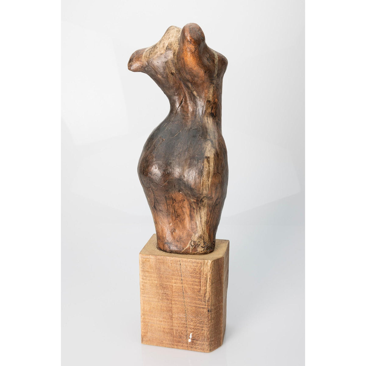Lou, Glazed terracotta standing figure, by Sophie Howard, available from Padstow Gallery, Cornwall
