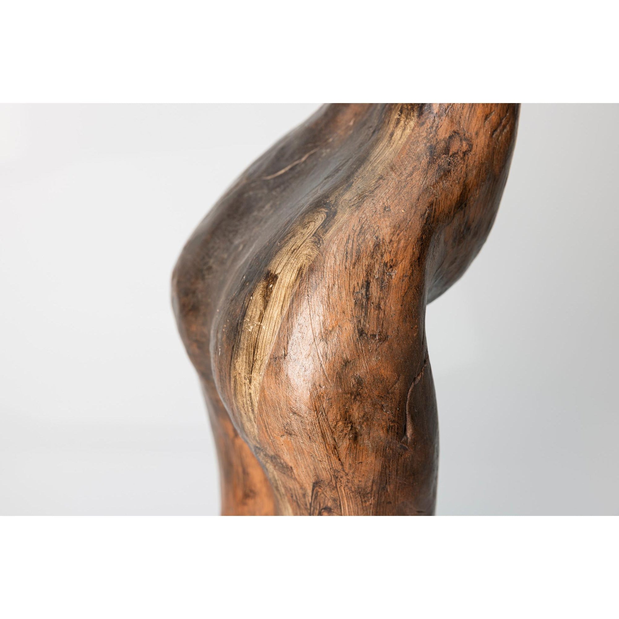 Lou, Glazed terracotta standing figure, by Sophie Howard, available from Padstow Gallery, Cornwall