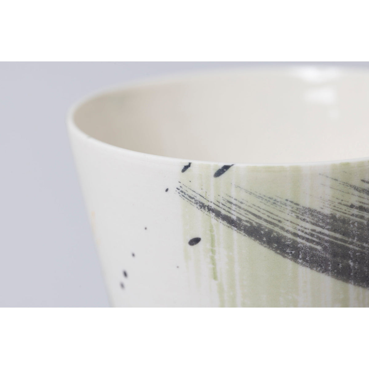 PG13 large cup, porcelain by Ali Tomlin ceramics, available at Padstow Gallery, Cornwall