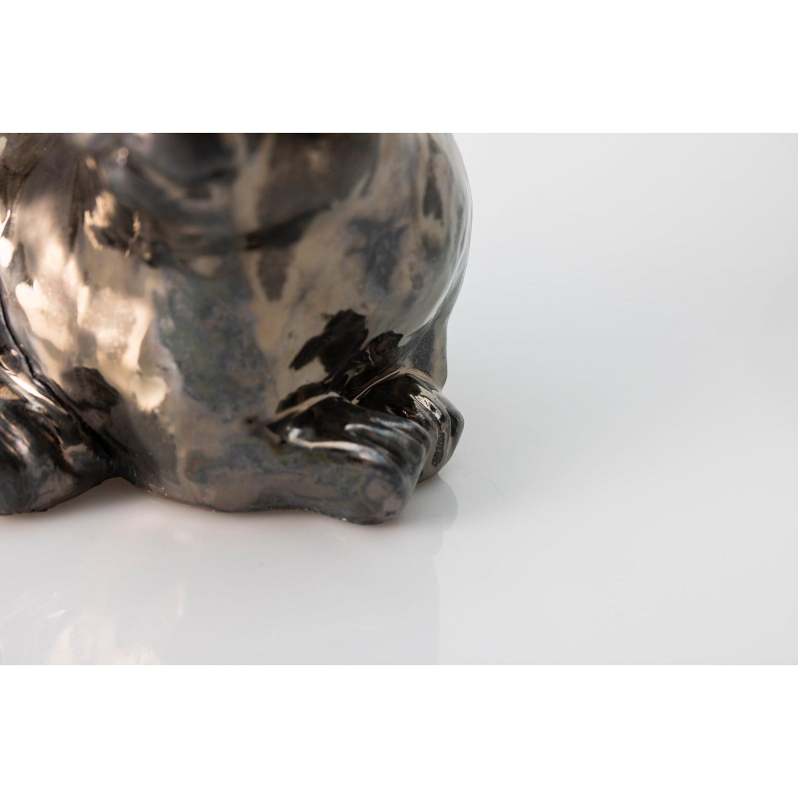 Bunny, glazed ceramic figure, by Sophie Howard, available from Padstow Gallery, Cornwall