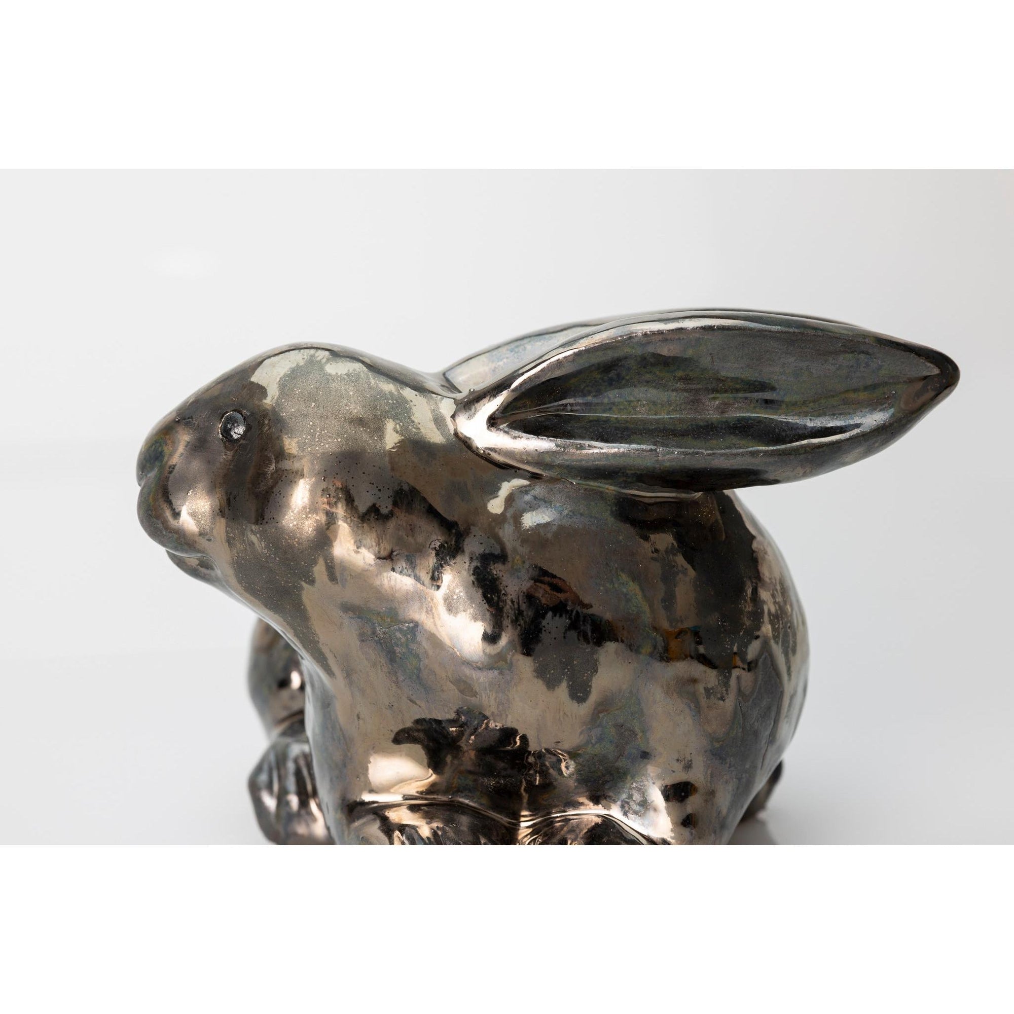 Bunny, glazed ceramic figure, by Sophie Howard, available from Padstow Gallery, Cornwall