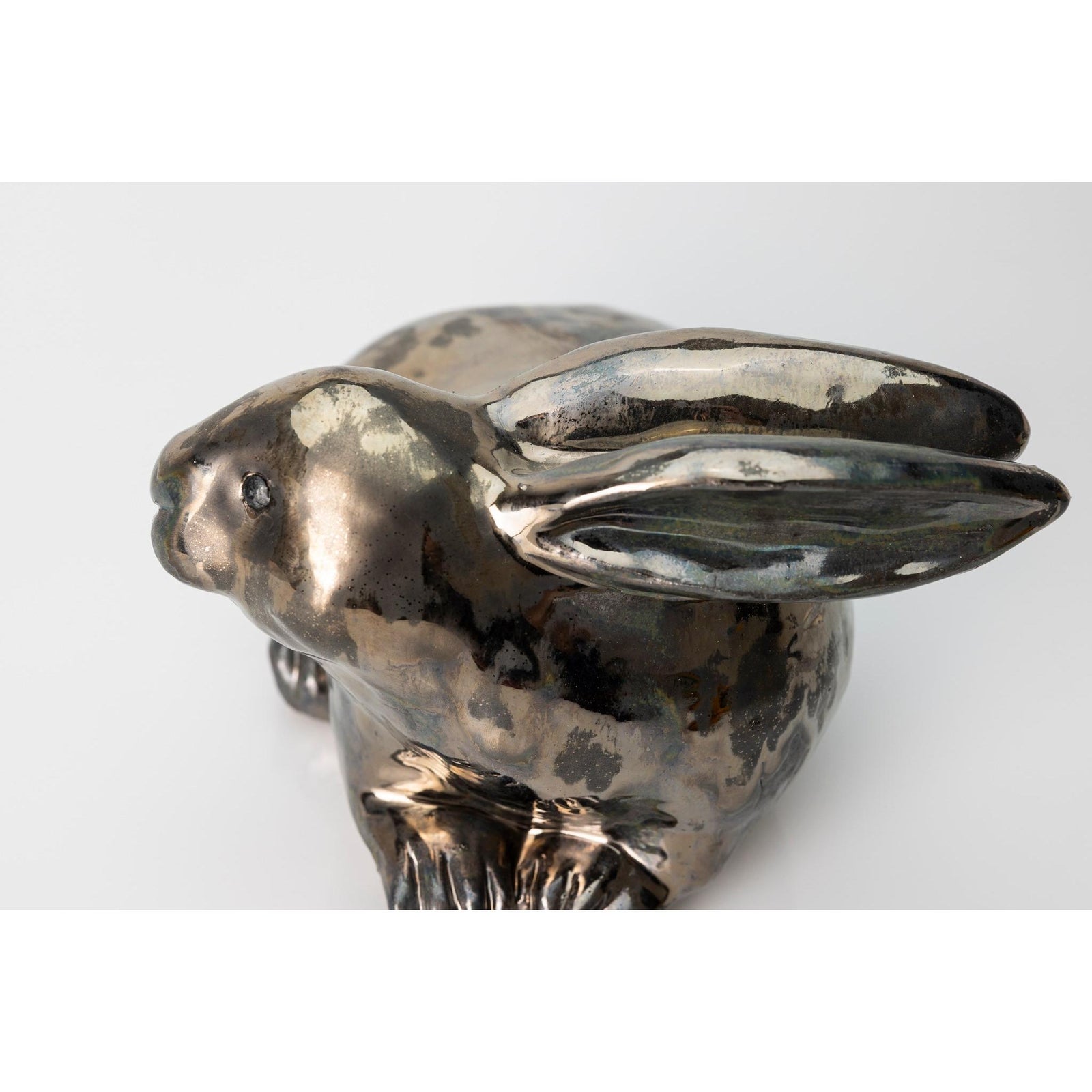 Bunny, glazed ceramic figure, by Sophie Howard, available from Padstow Gallery, Cornwall