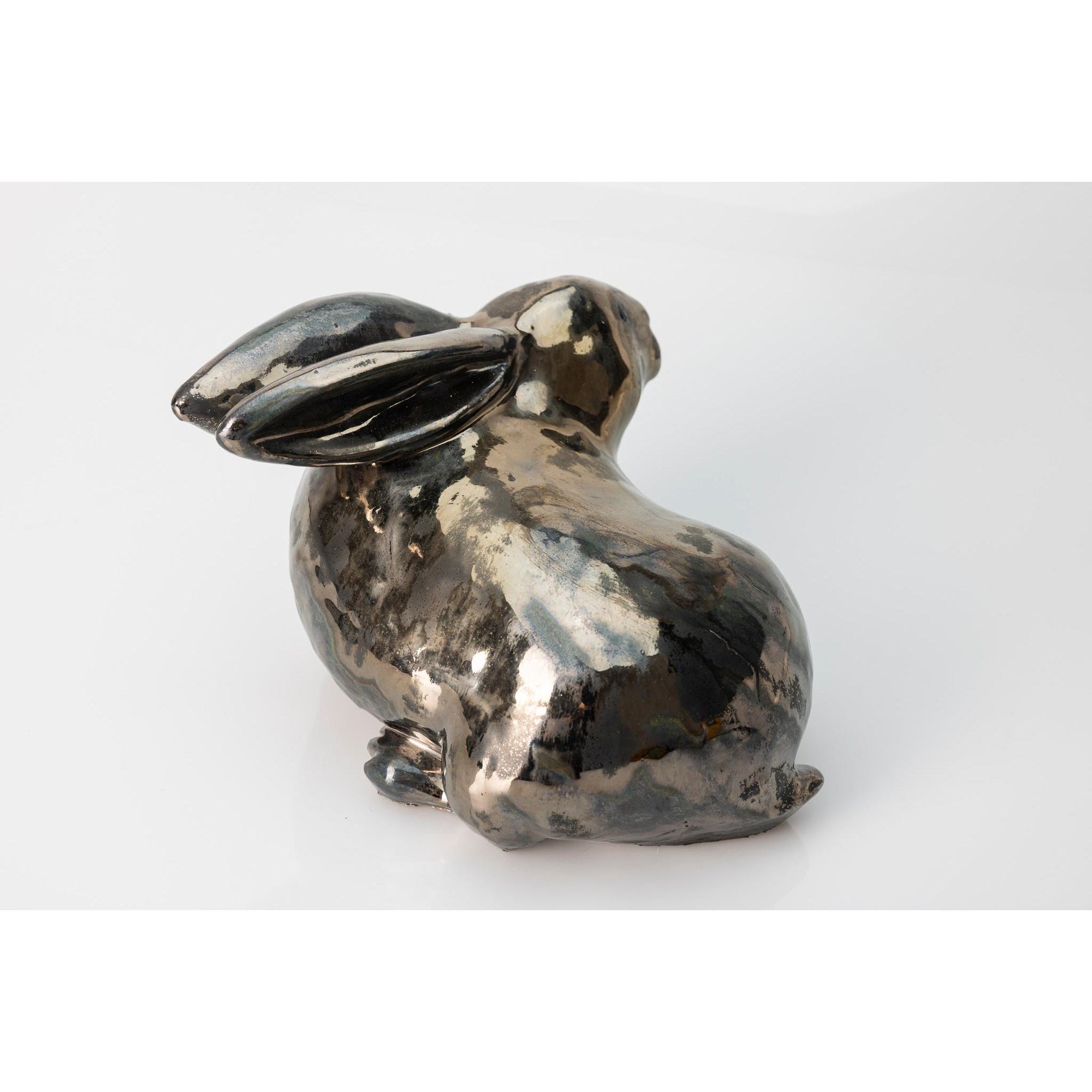 Bunny, glazed ceramic figure, by Sophie Howard, available from Padstow Gallery, Cornwall