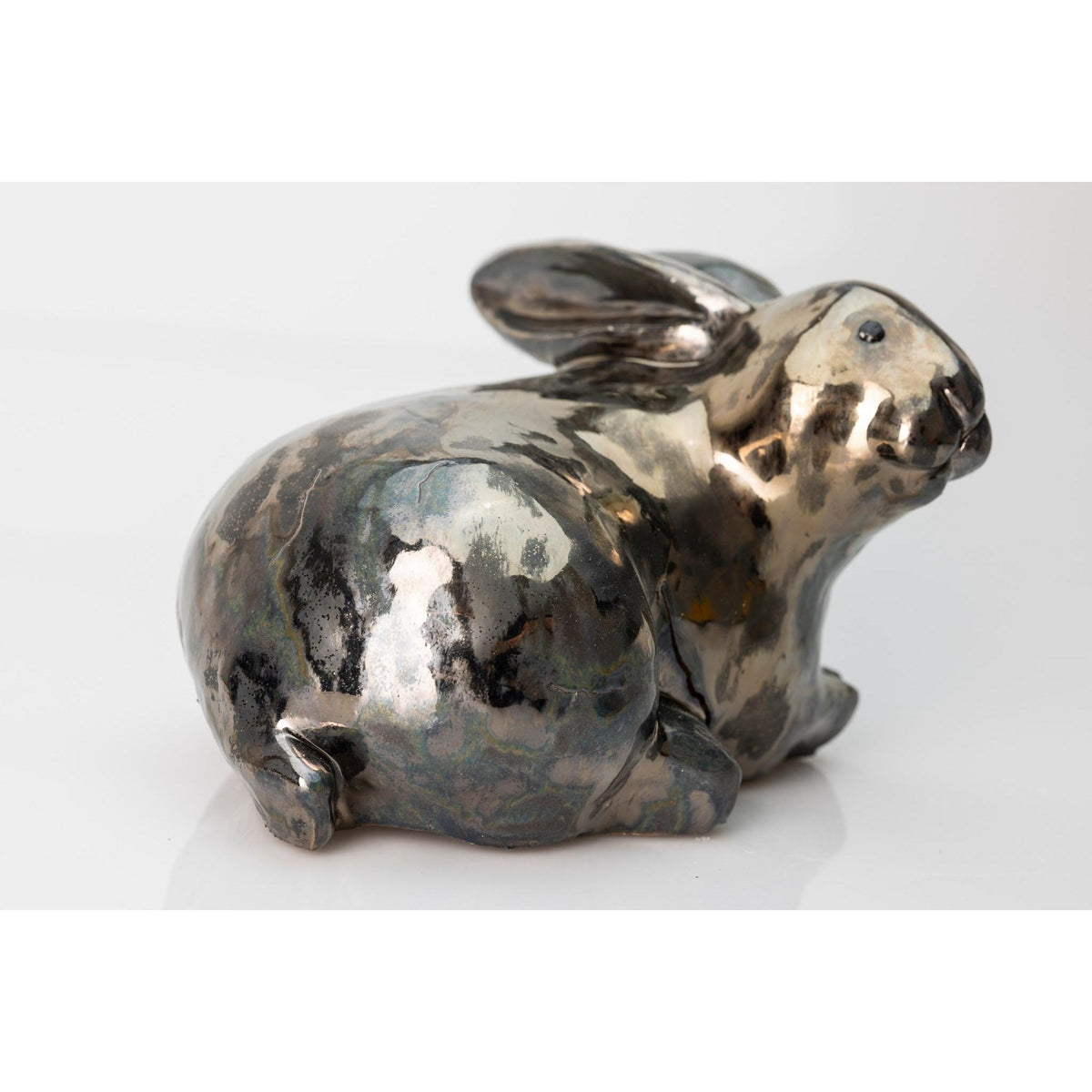 Bunny, glazed ceramic figure, by Sophie Howard, available from Padstow Gallery, Cornwall