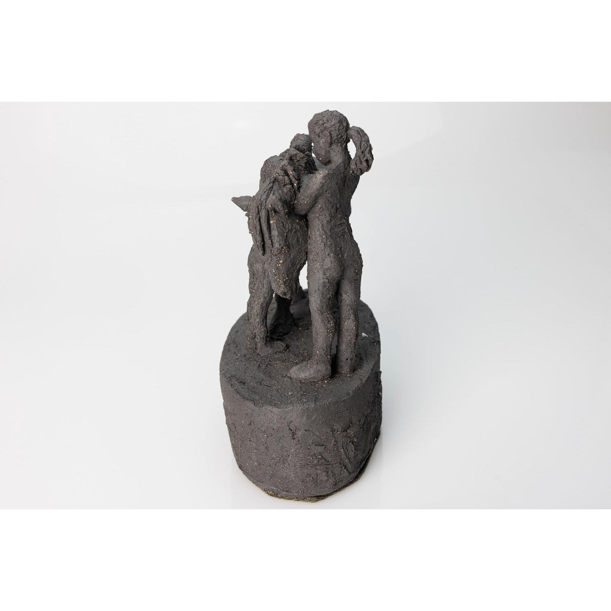 Black Pony And Children, ceramic figures, by Sophie Howard, available from Padstow Gallery, Cornwall