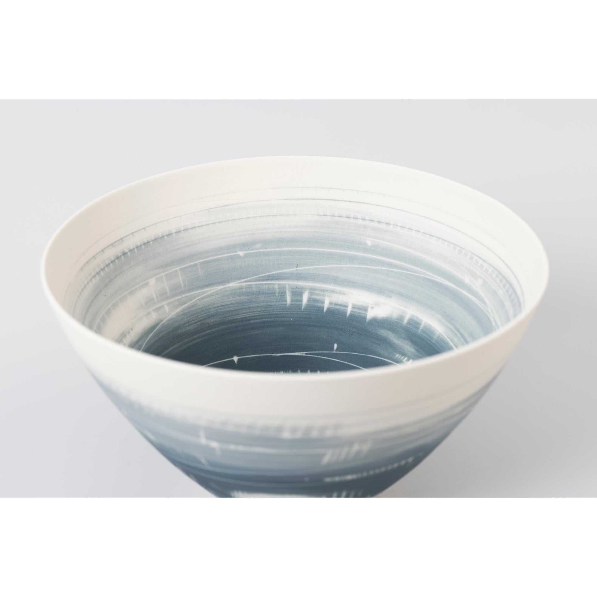 PG12 Bowl, porcelain by Ali Tomlin ceramics, available at Padstow Gallery, Cornwall