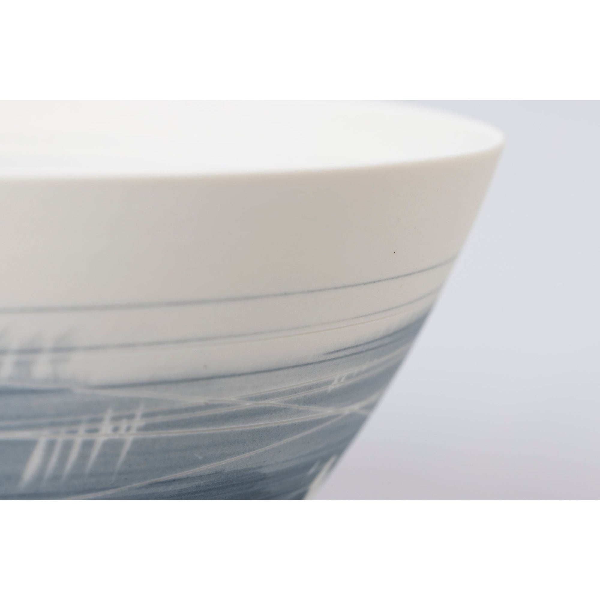 PG12 Bowl, porcelain by Ali Tomlin ceramics, available at Padstow Gallery, Cornwall