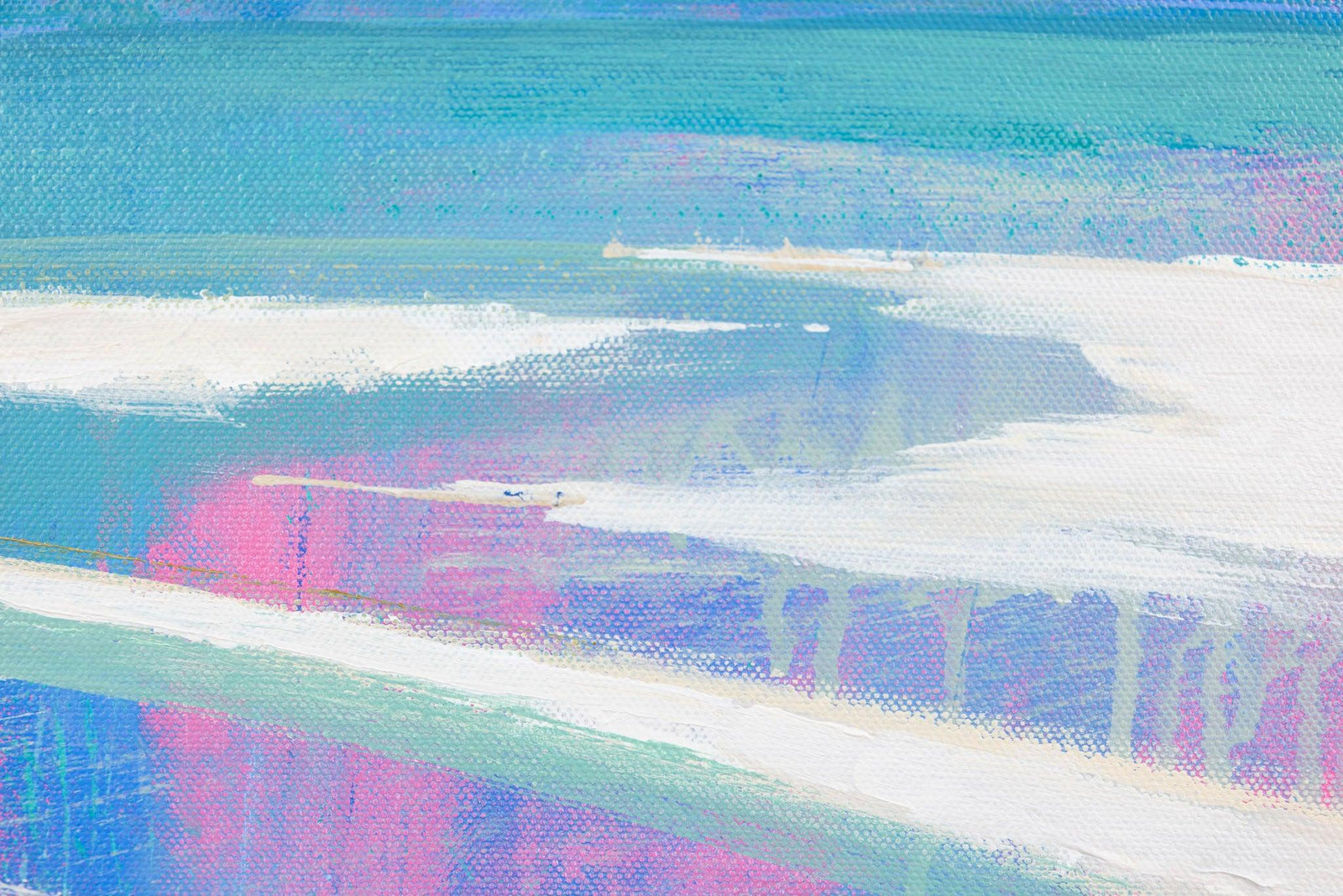 'Rainbow Over Camel Estuary (Hyperion 2)' acrylic original by Andrew Jago, available at Padstow Gallery, Cornwall