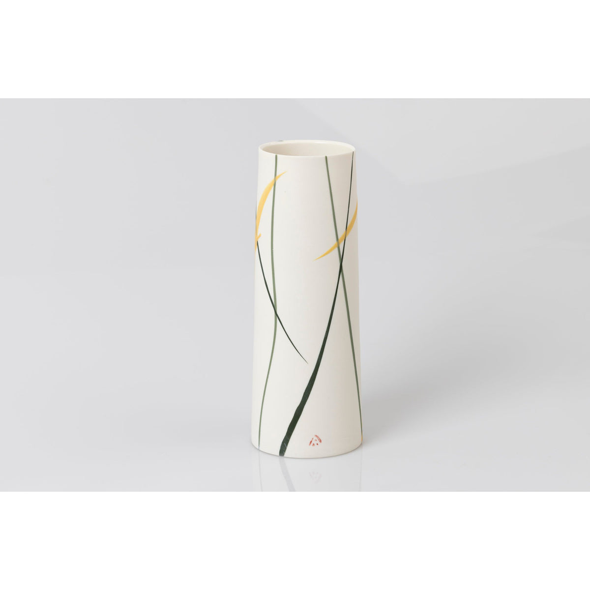 PG09 Cylinder Vase, porcelain by Ali Tomlin ceramics, available at Padstow Gallery, Cornwall