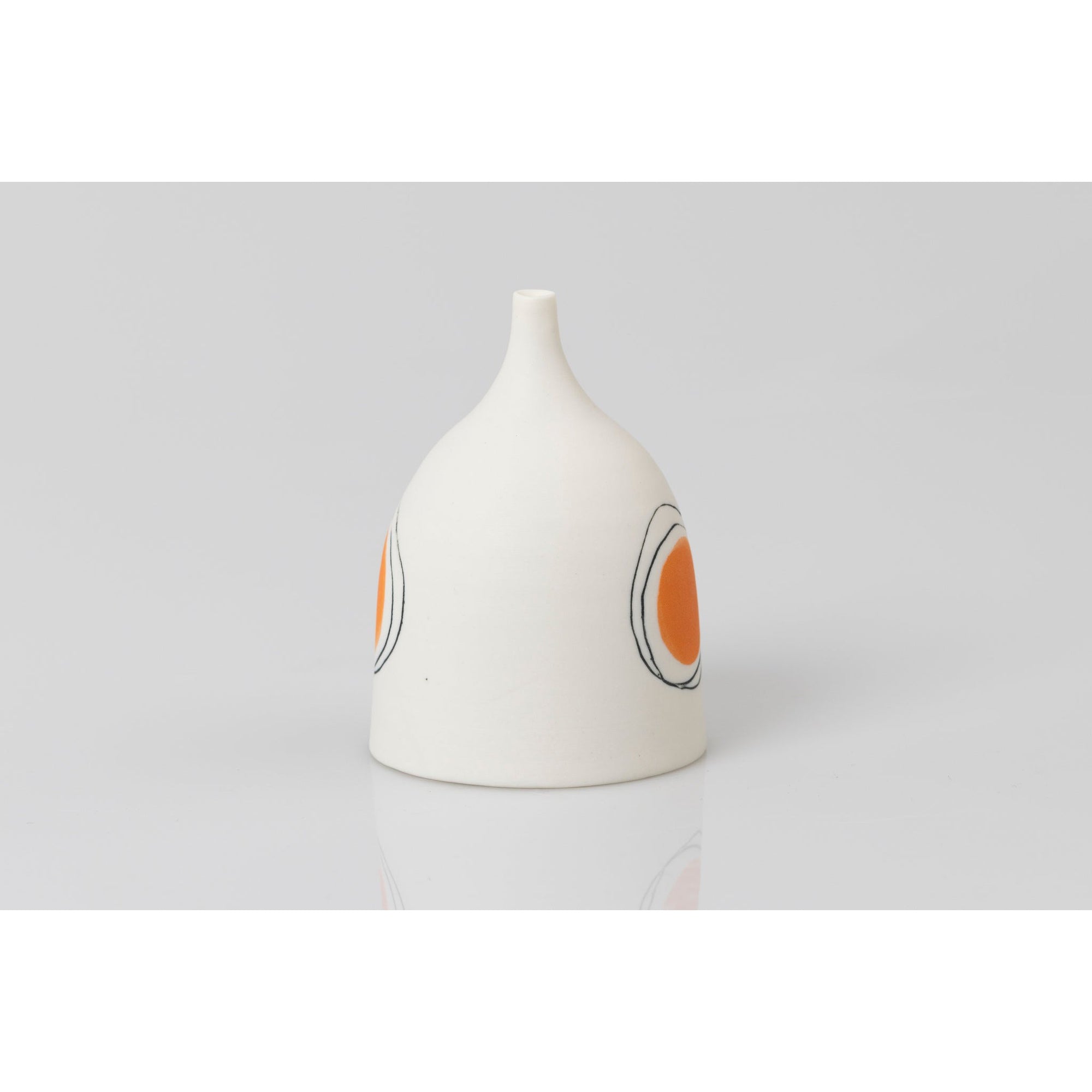 PG14 Bud Vase, porcelain by Ali Tomlin ceramics, available at Padstow Gallery, Cornwall