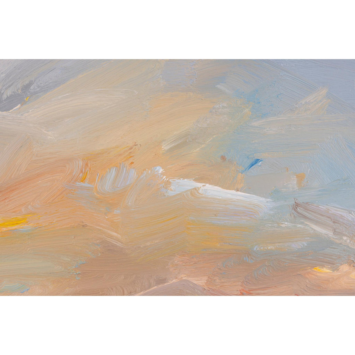 'Sunset in Autumn, Daymer Bay' oil on board original by David Atkins, available at Padstow Gallery, Cornwall