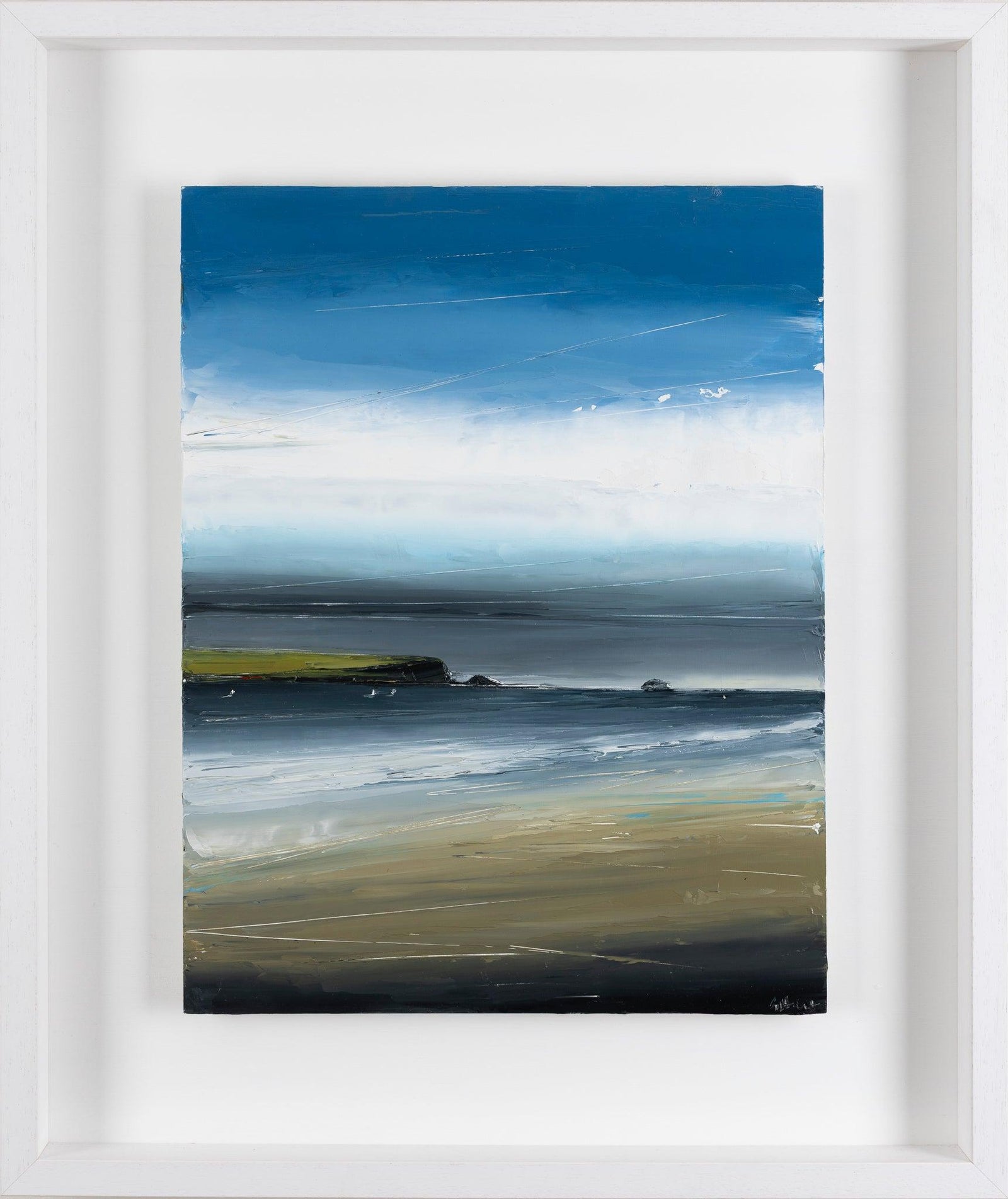'Fresh Stepper' oil original painting by Georgia Hart, available at Padstow Gallery, Cornwall