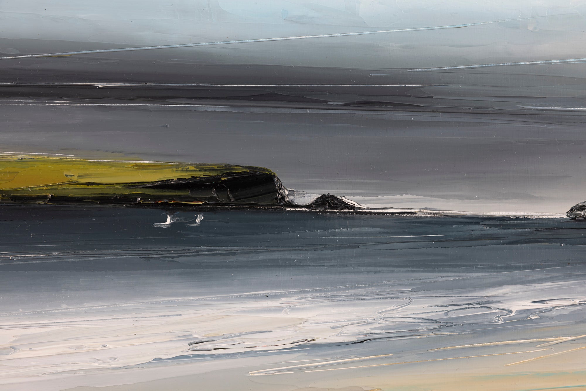 'Fresh Stepper' oil original painting by Georgia Hart, available at Padstow Gallery, Cornwall