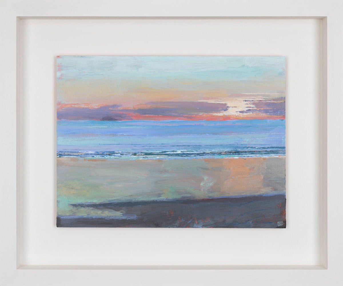 &#39;Polzeath Evening Session 2&#39; acrylic original by Andrew Jago, available at Padstow Gallery, Cornwall