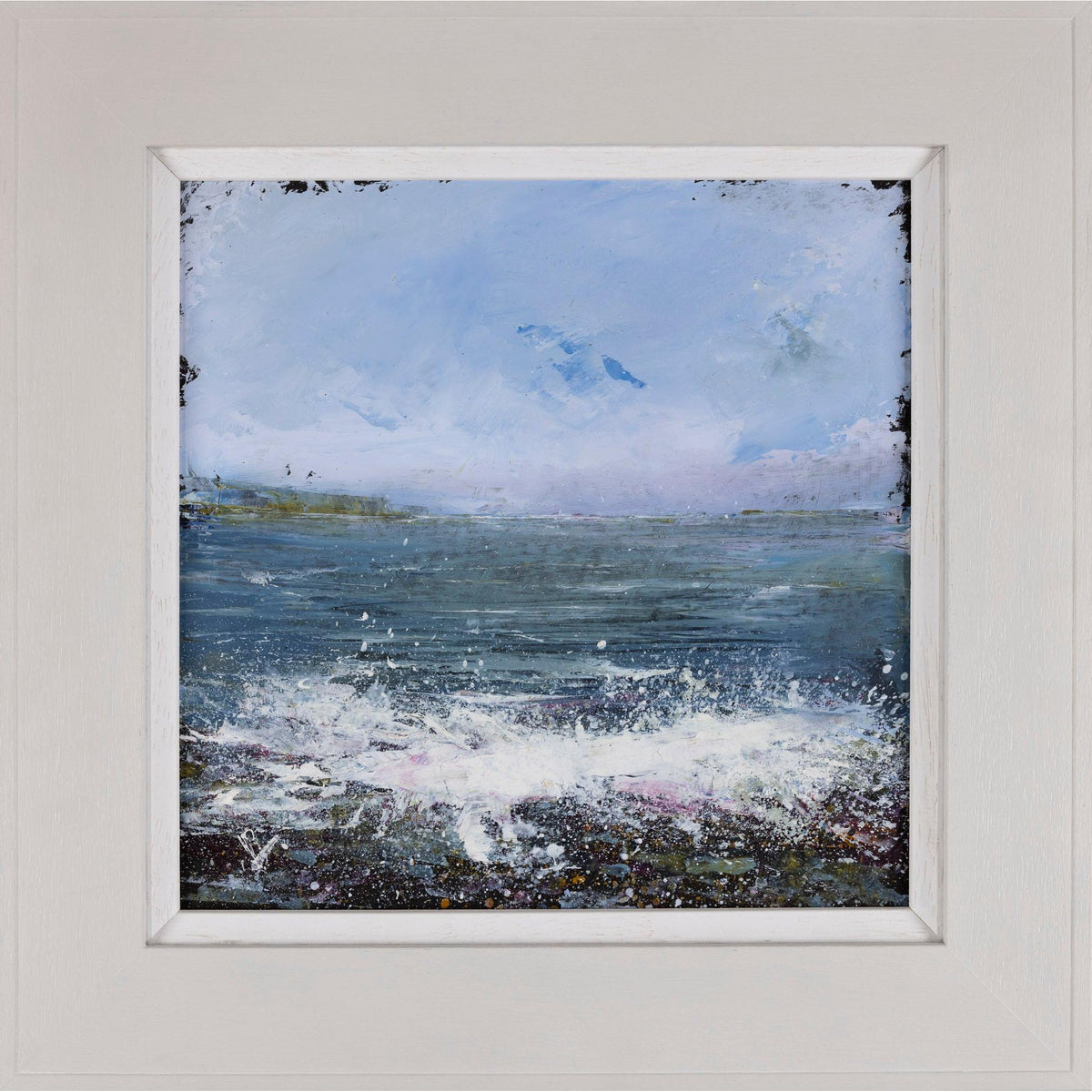 'Estuary White Horses' an oil original by Ian Rawnsley, available at Padstow Gallery, Cornwall