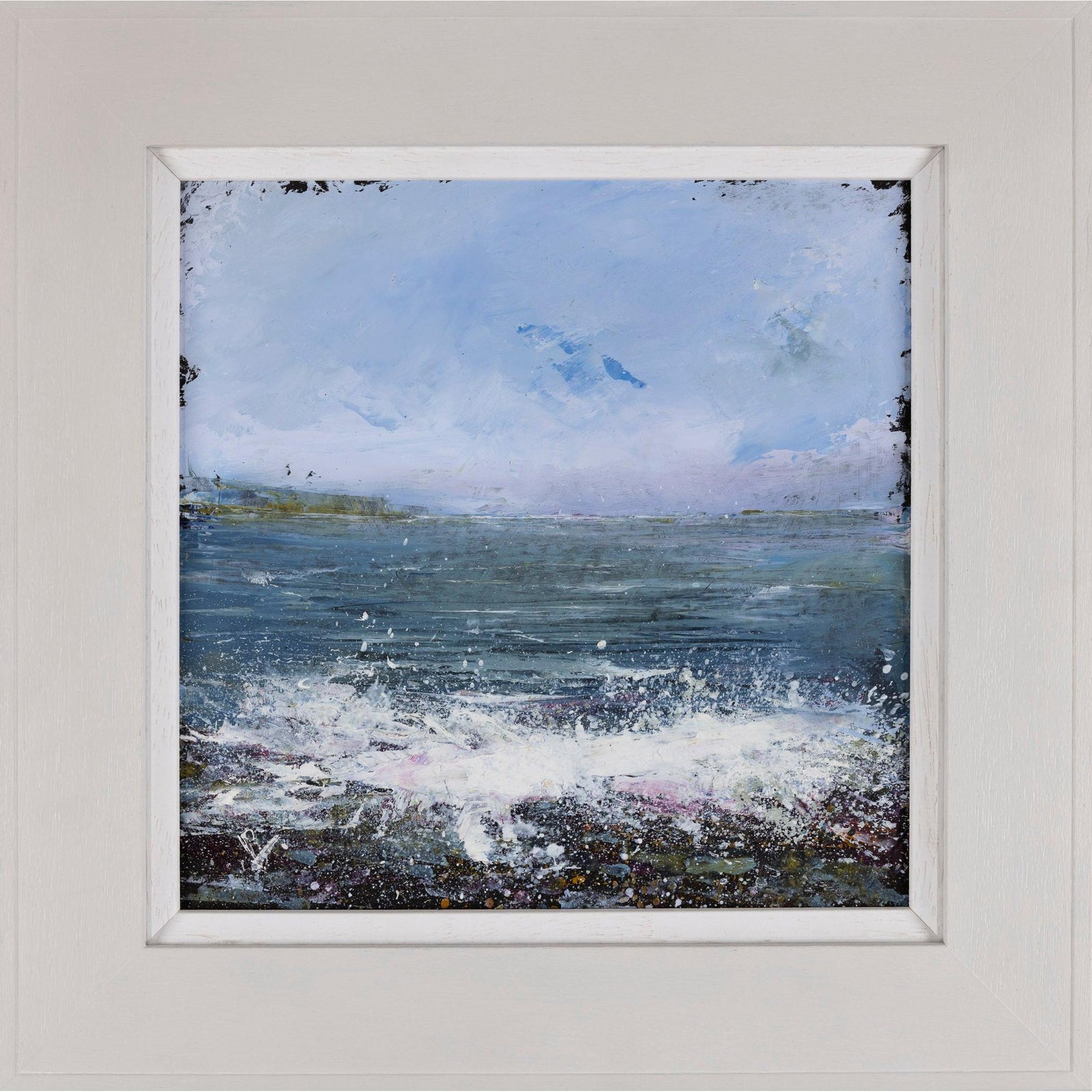 'Estuary White Horses' an oil original by Ian Rawnsley, available at Padstow Gallery, Cornwall