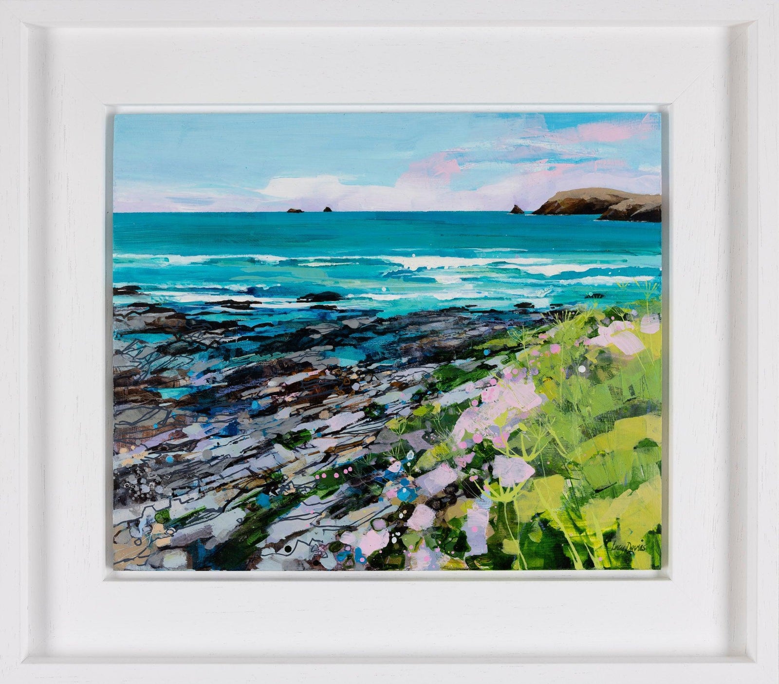 Above Booby's Bay by Lucy Davies available at Padstow Gallery, Cornwall