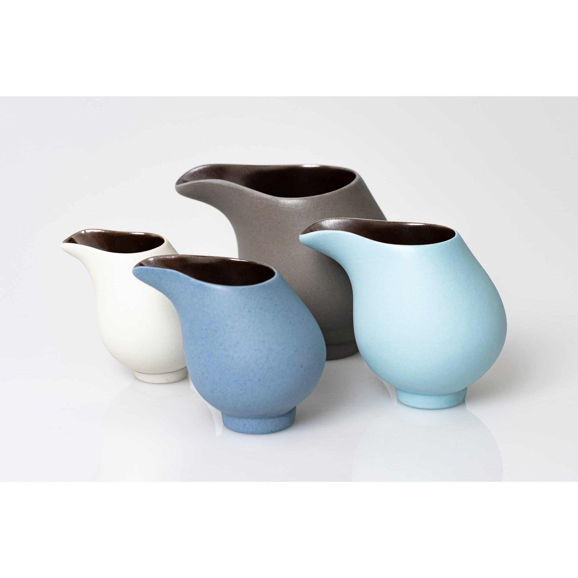 RR4, RR3, RR2 and RR1 Flow Lustre Stoneware Jug by Kate Schuricht available at Padstow Gallery, Cornwall