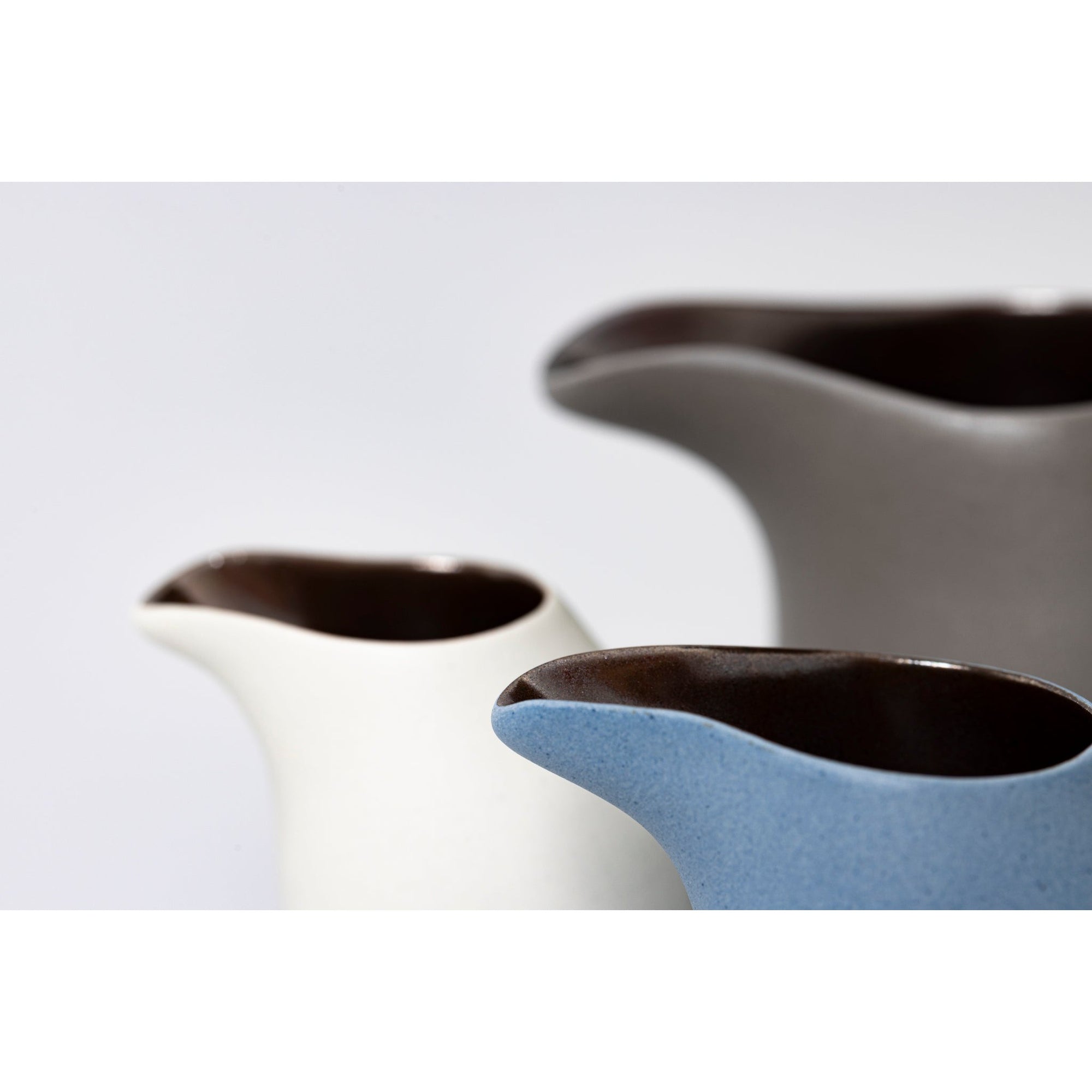 RR4, RR3, RR2 and RR1 Flow Lustre Stoneware Jug by Kate Schuricht available at Padstow Gallery, Cornwall