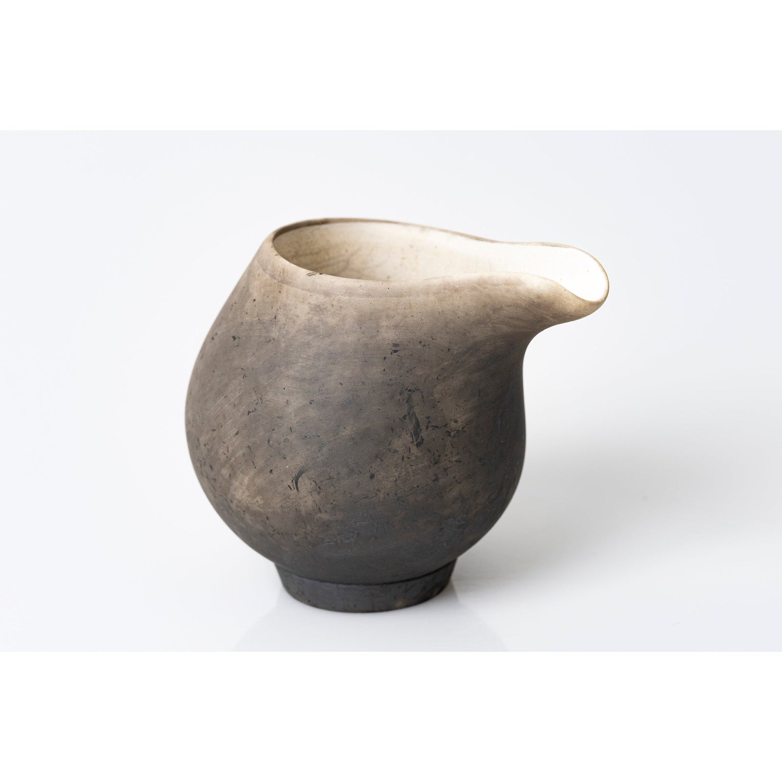 UU1 Medium Raku Jug by Kate Schuricht ceramics available at Padstow Gallery, Cornwall