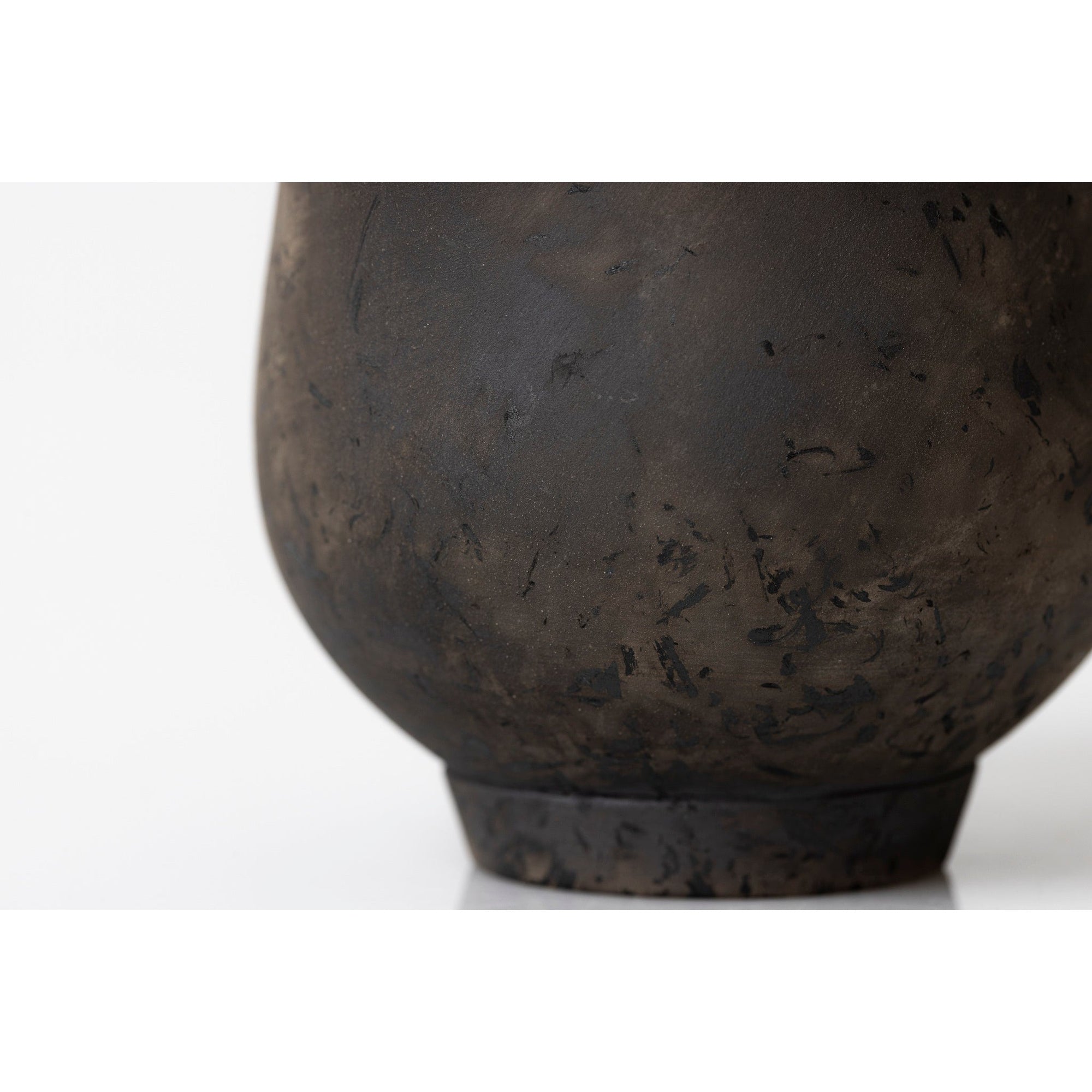 UU1 Medium Raku Jug by Kate Schuricht ceramics available at Padstow Gallery, Cornwall