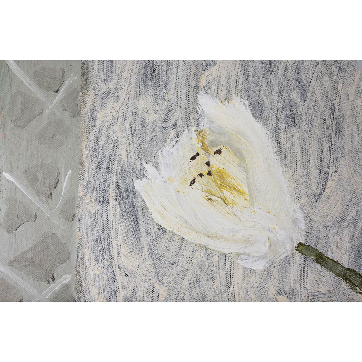 White Flowers, Terracotta Vase, oil on canvas by David Pearce, available at Padstow Gallery, Cornwall