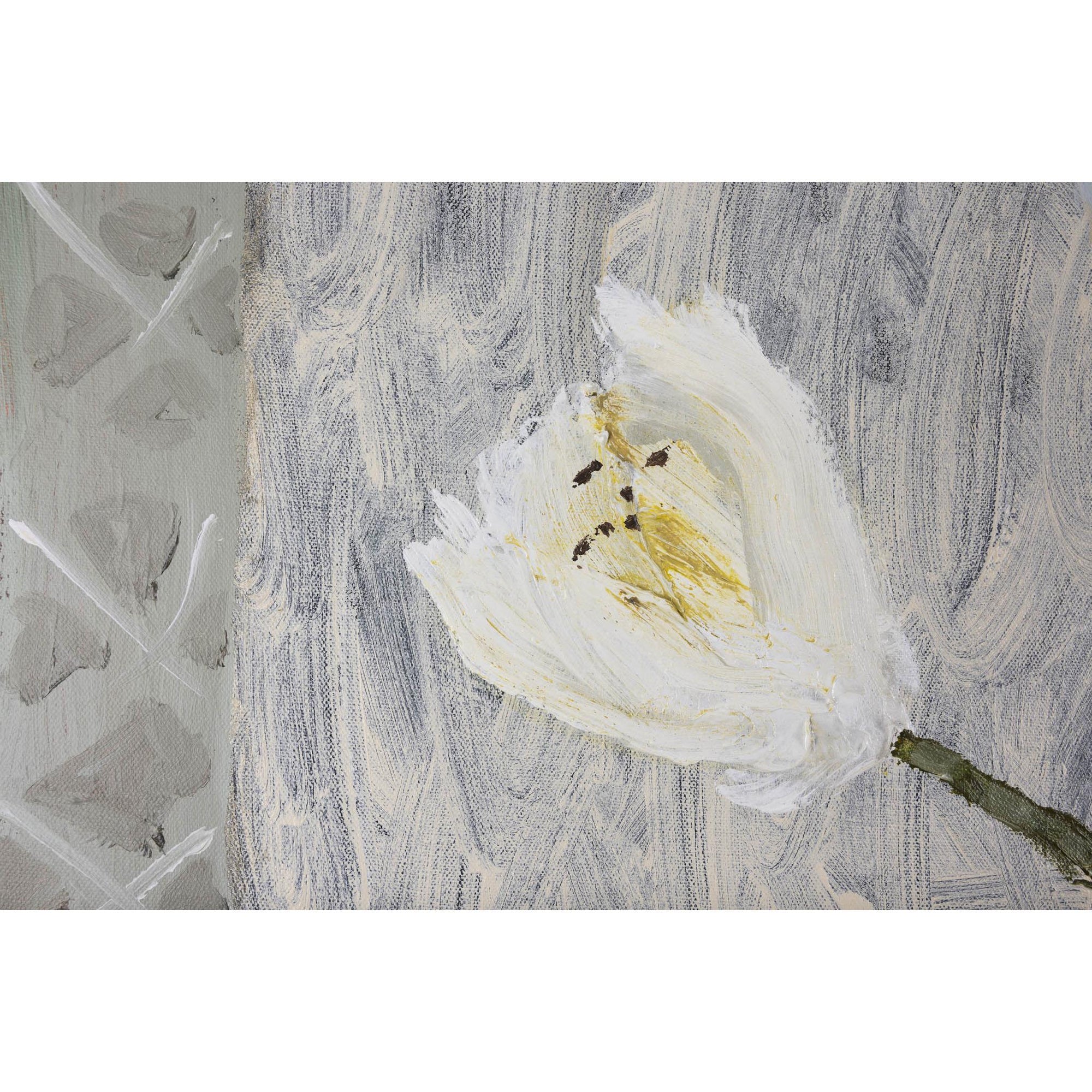 White Flowers, Terracotta Vase, oil on canvas by David Pearce, available at Padstow Gallery, Cornwall