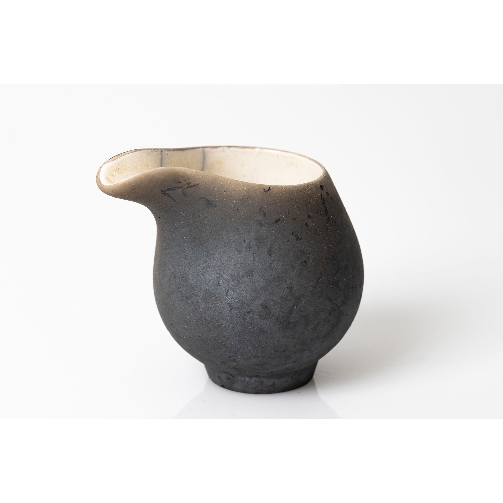 UU2 Small Raku Jug by Kate Schuricht ceramics available at Padstow Gallery, Cornwall