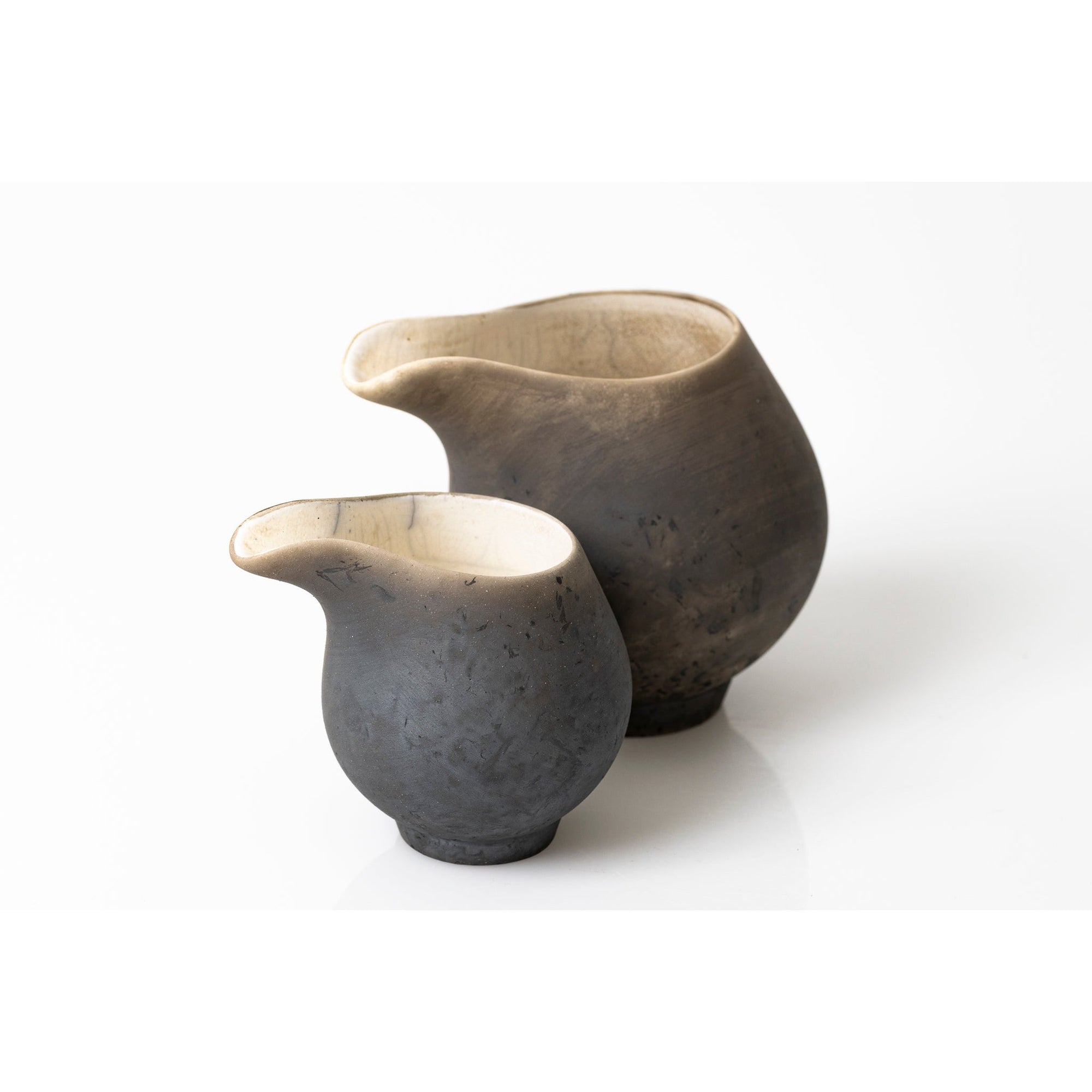 UU1 Medium Raku Jug by Kate Schuricht ceramics available at Padstow Gallery, Cornwall