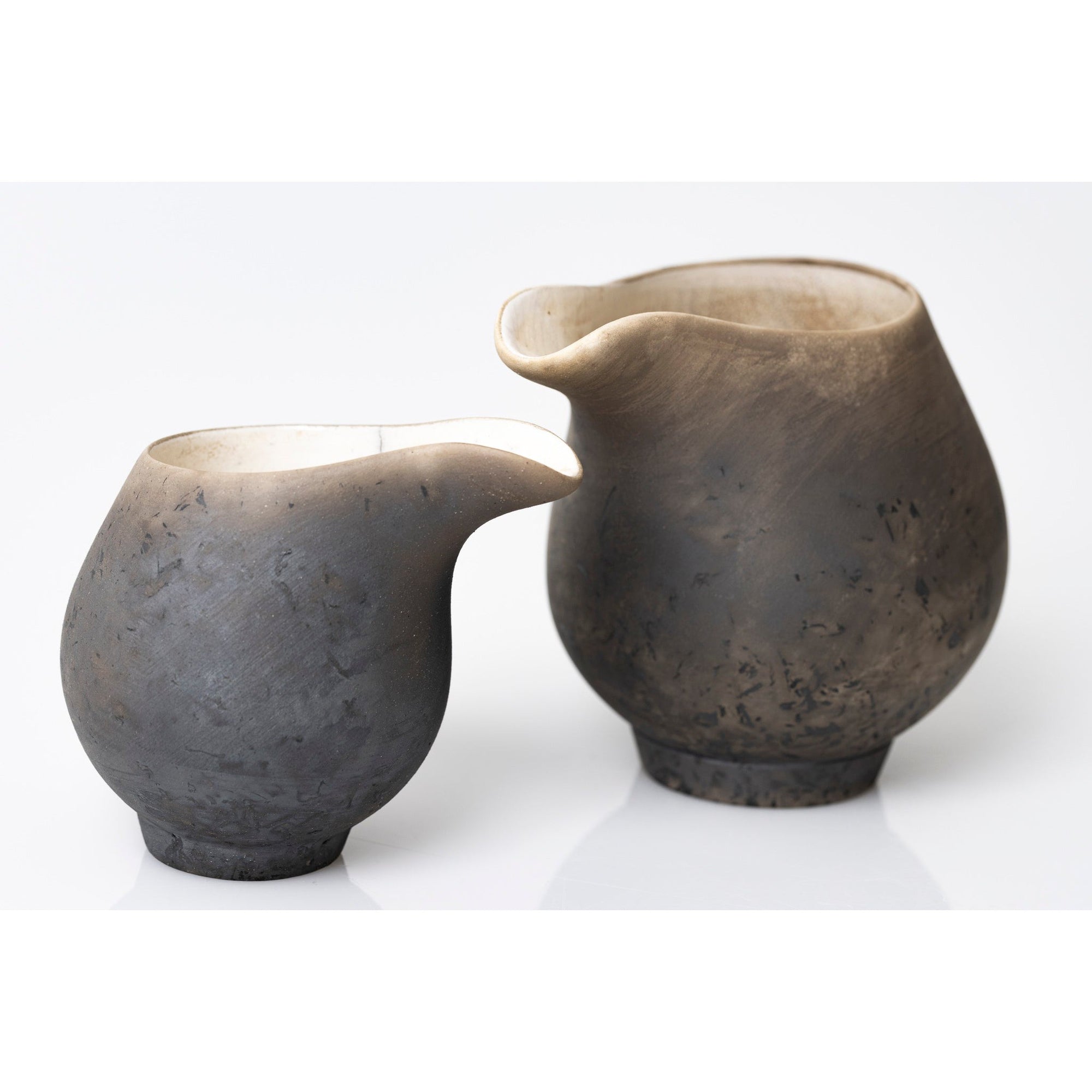 UU1 Medium Raku Jug by Kate Schuricht ceramics available at Padstow Gallery, Cornwall