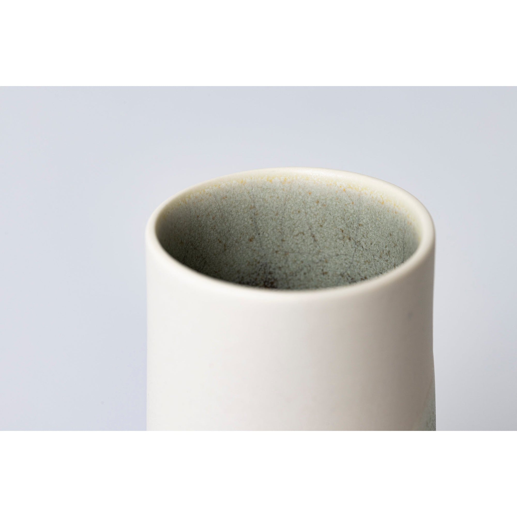 FF4 South Downs IV - Short Stoneware Vessel by Kate Schuricht ceramics available at Padstow Gallery, Cornwall