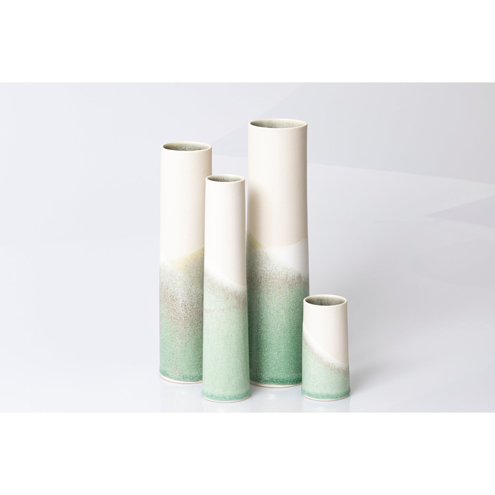 FF4, FF3, FF2, FF1 South Downs IV - Short Stoneware Vessel by Kate Schuricht ceramics available at Padstow Gallery, Cornwall