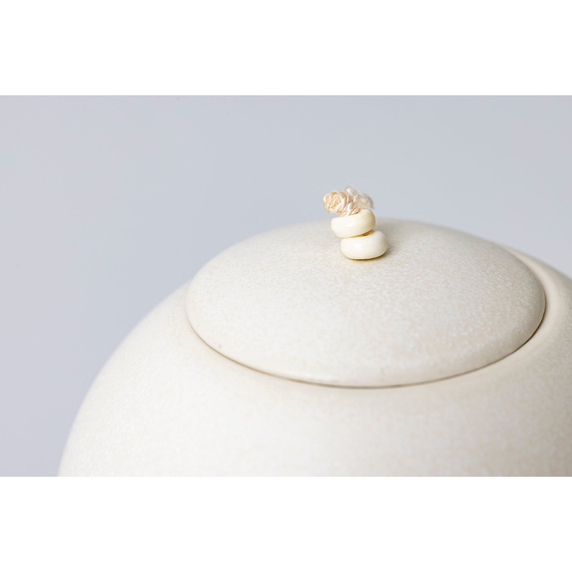 GG1 Medium Lunar Stoneware Sphere Pot by Kate Schuricht ceramics available at Padstow Gallery, Cornwall