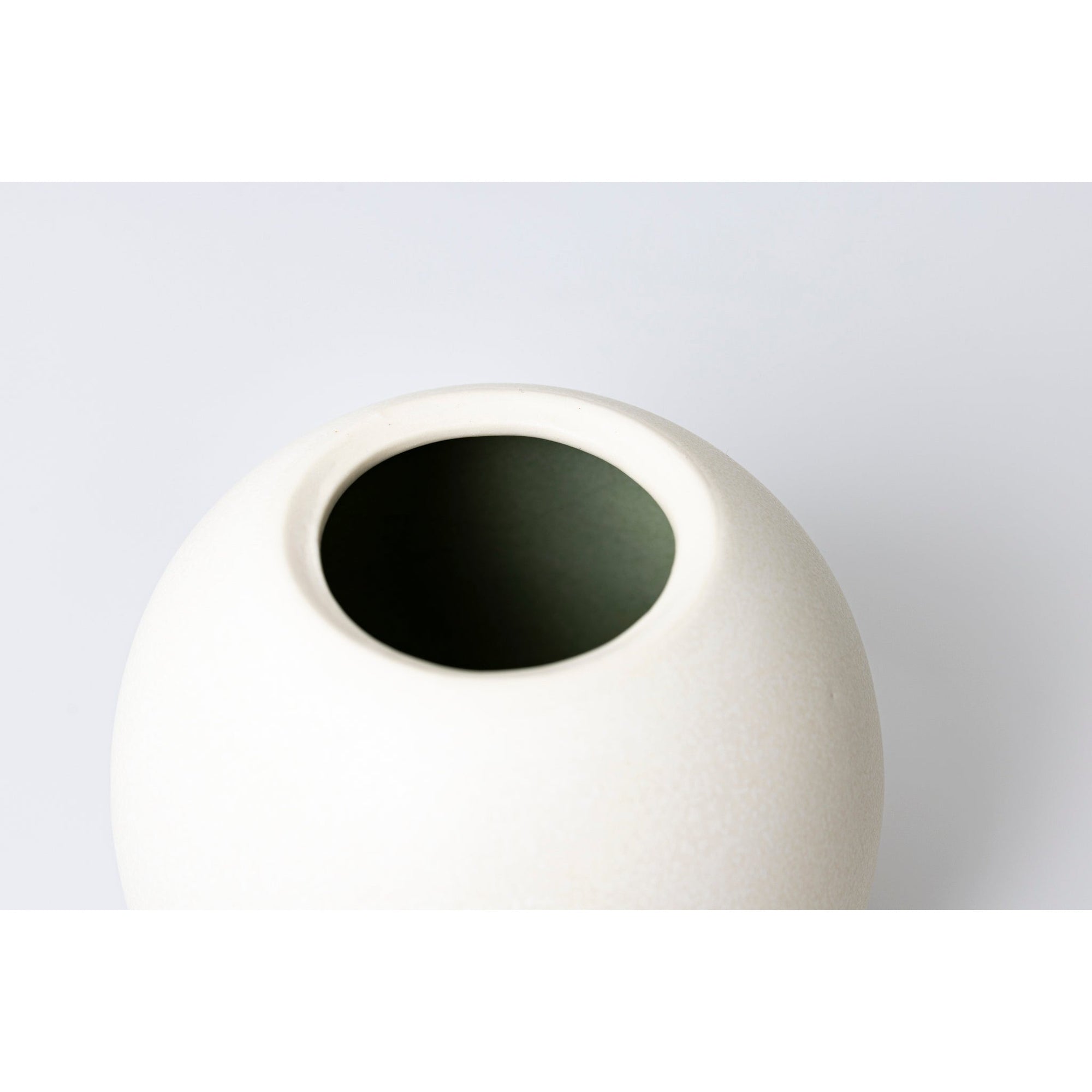 GG1 Medium Lunar Stoneware Sphere Pot by Kate Schuricht ceramics available at Padstow Gallery, Cornwall