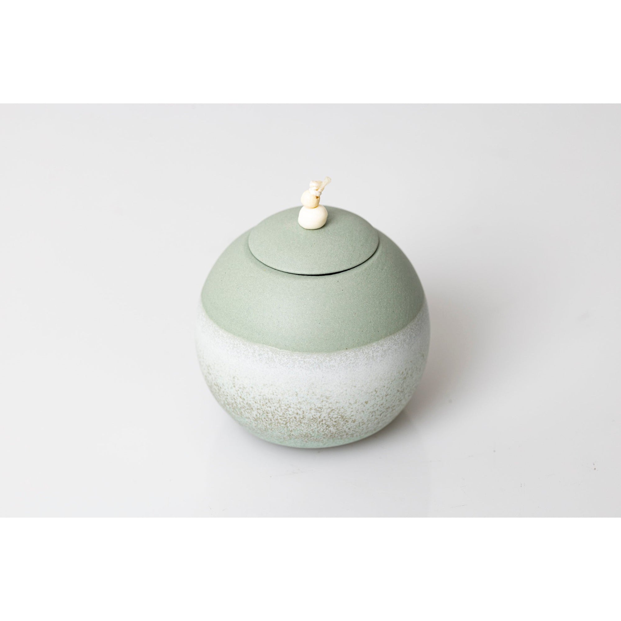 GG2 Small Lunar Stoneware Sphere Pot by Kate Schuricht ceramics available at Padstow Gallery, Cornwall