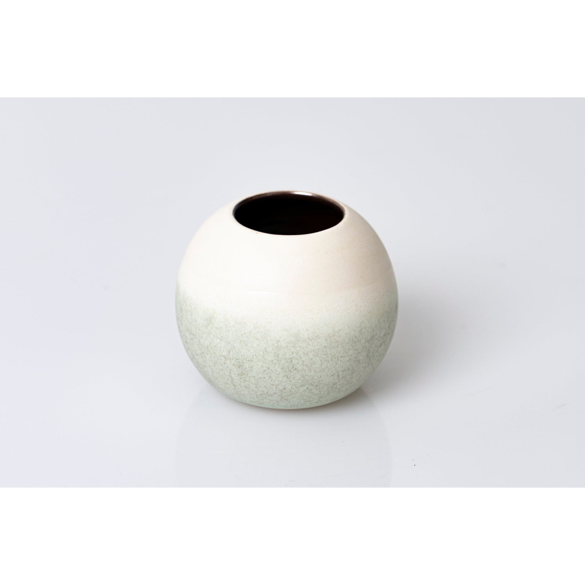 HH2 Small Stoneware Lunar Vase by Kate Schuricht ceramics available at Padstow Gallery, Cornwall