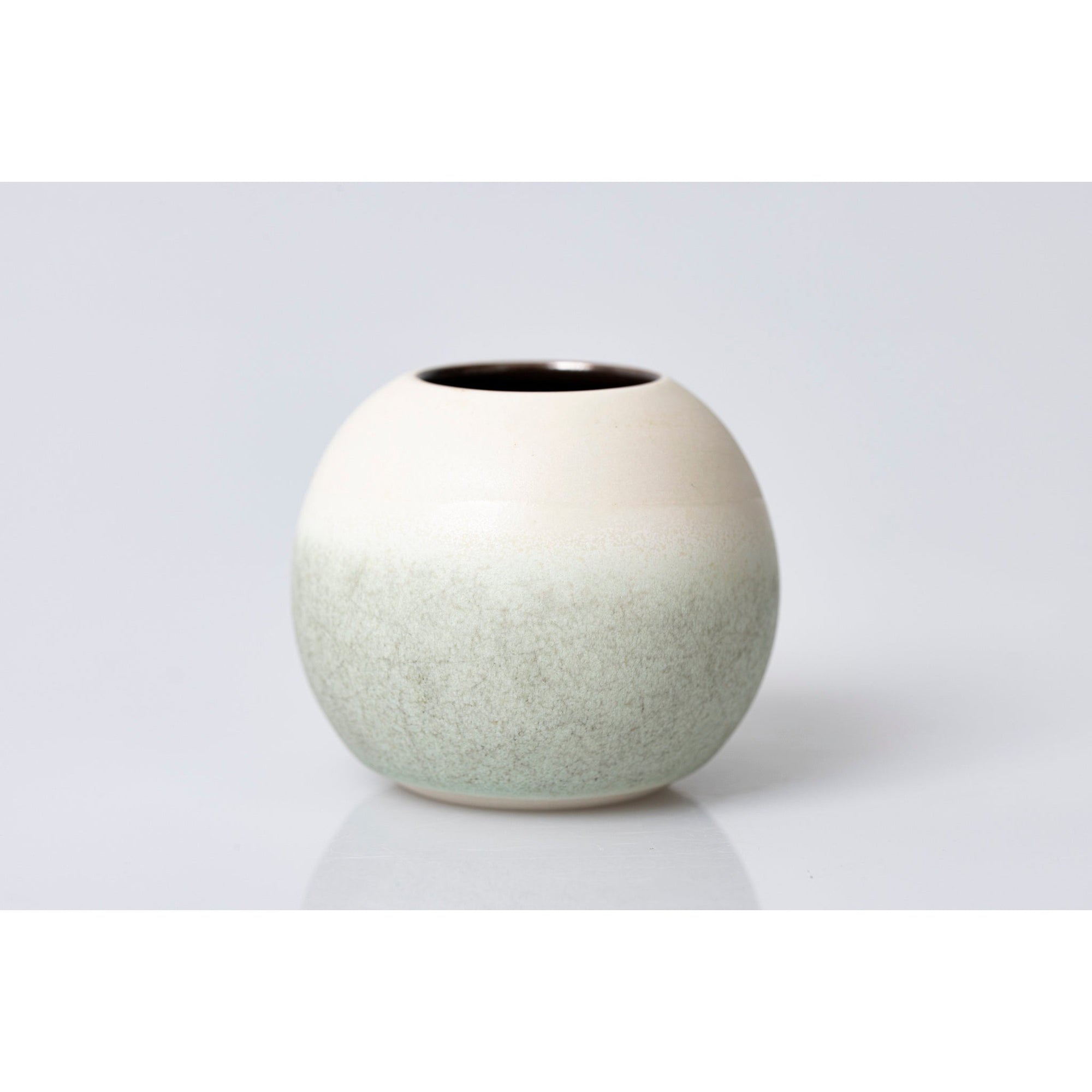 HH2 Small Stoneware Lunar Vase by Kate Schuricht ceramics available at Padstow Gallery, Cornwall