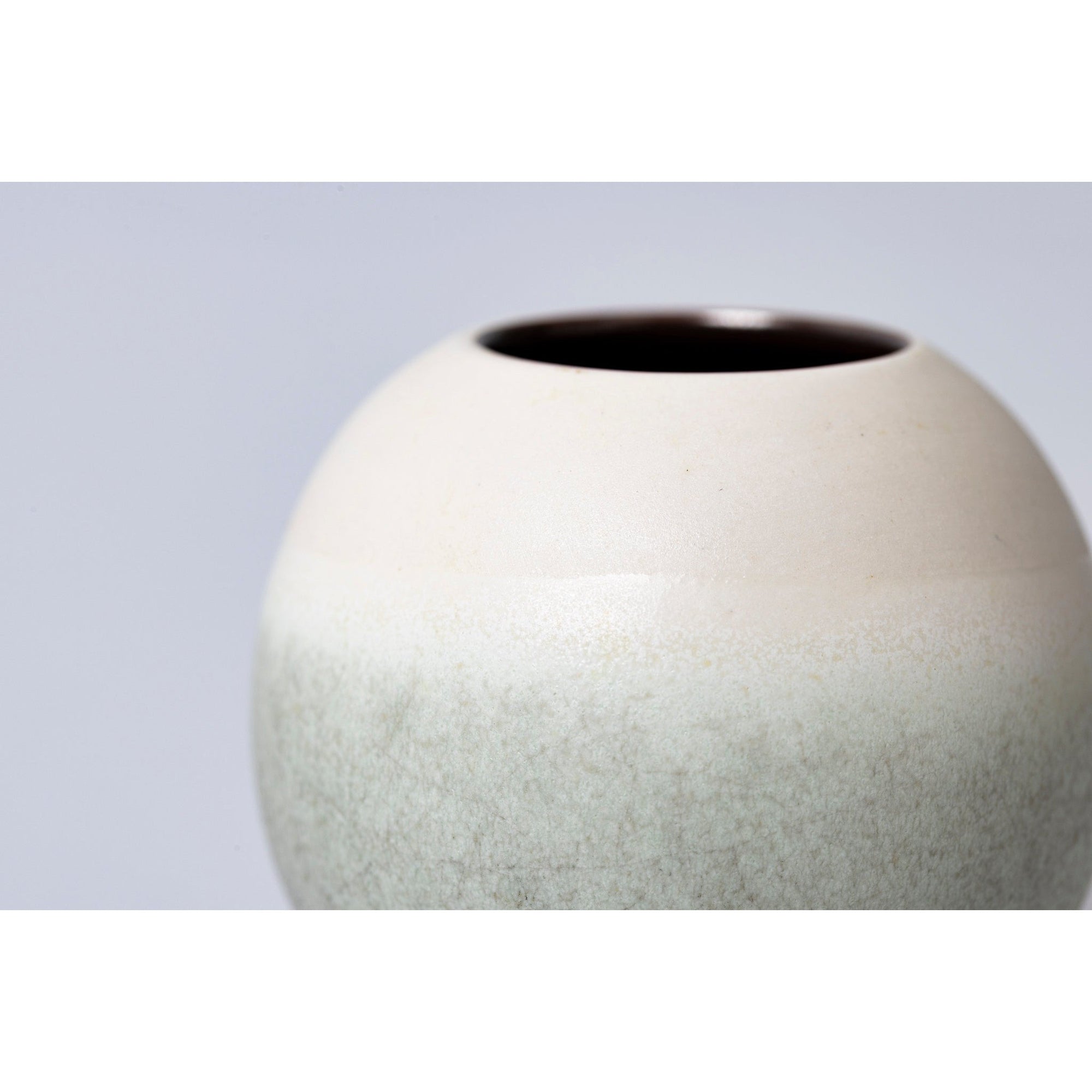 HH2 Small Stoneware Lunar Vase by Kate Schuricht ceramics available at Padstow Gallery, Cornwall